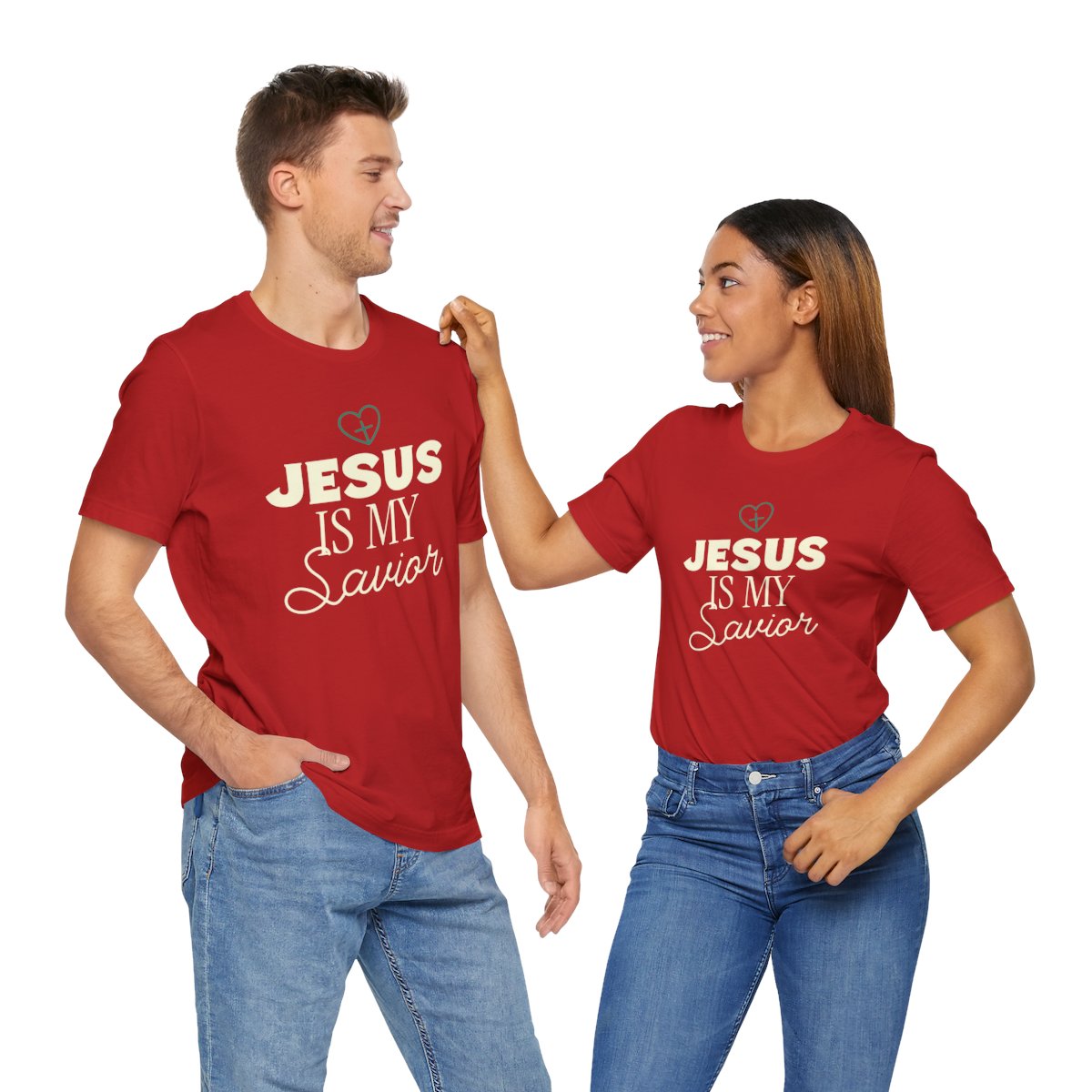 “Jesus Is My Savior” Tee - Unisex comfort t-shirt - Perfect for gifts, church, couples, birthday party.