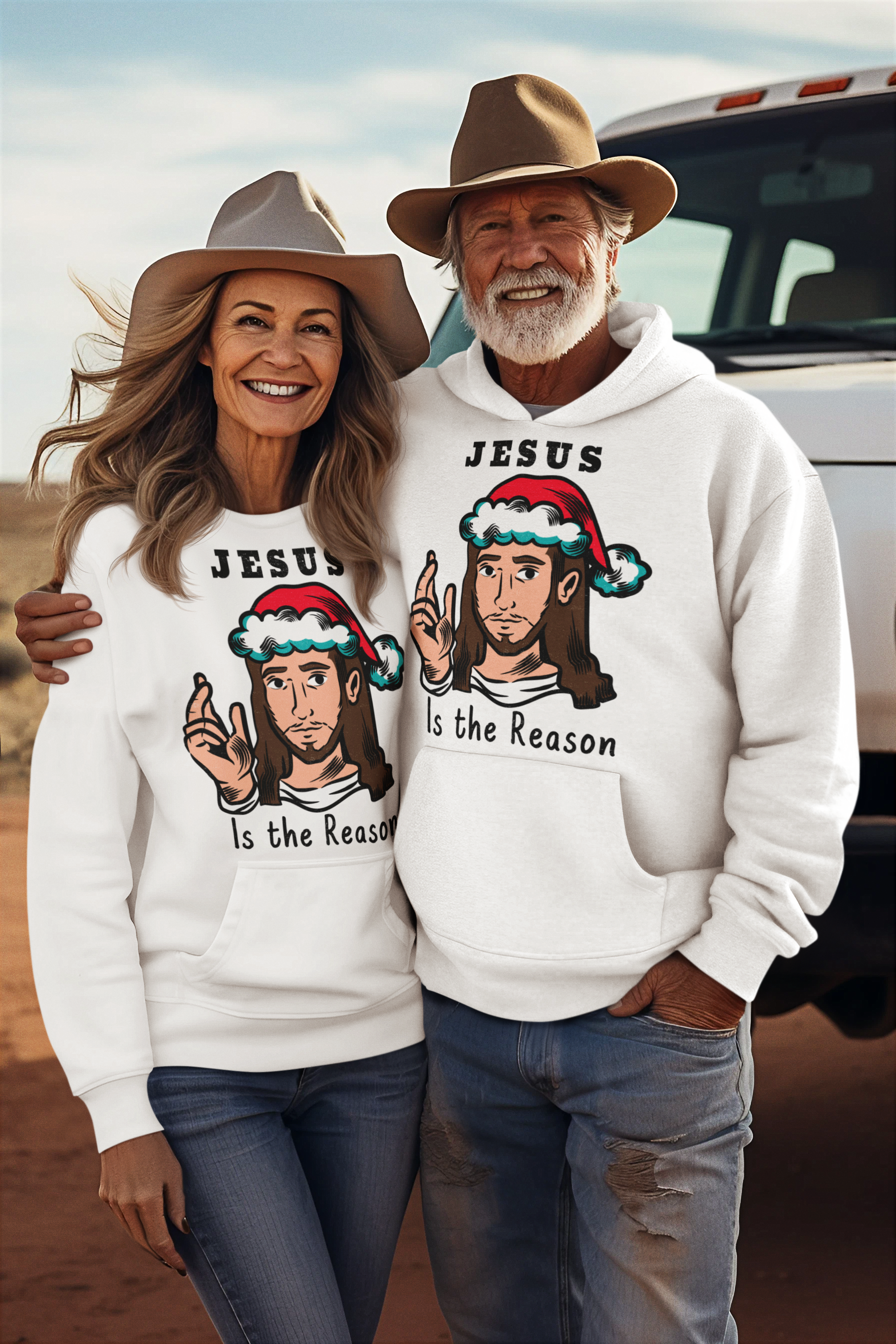 “Jesus Is the Reason” Christian Hoodie | Faith Sweatshirt | Inspirational Bible Quote Apparel