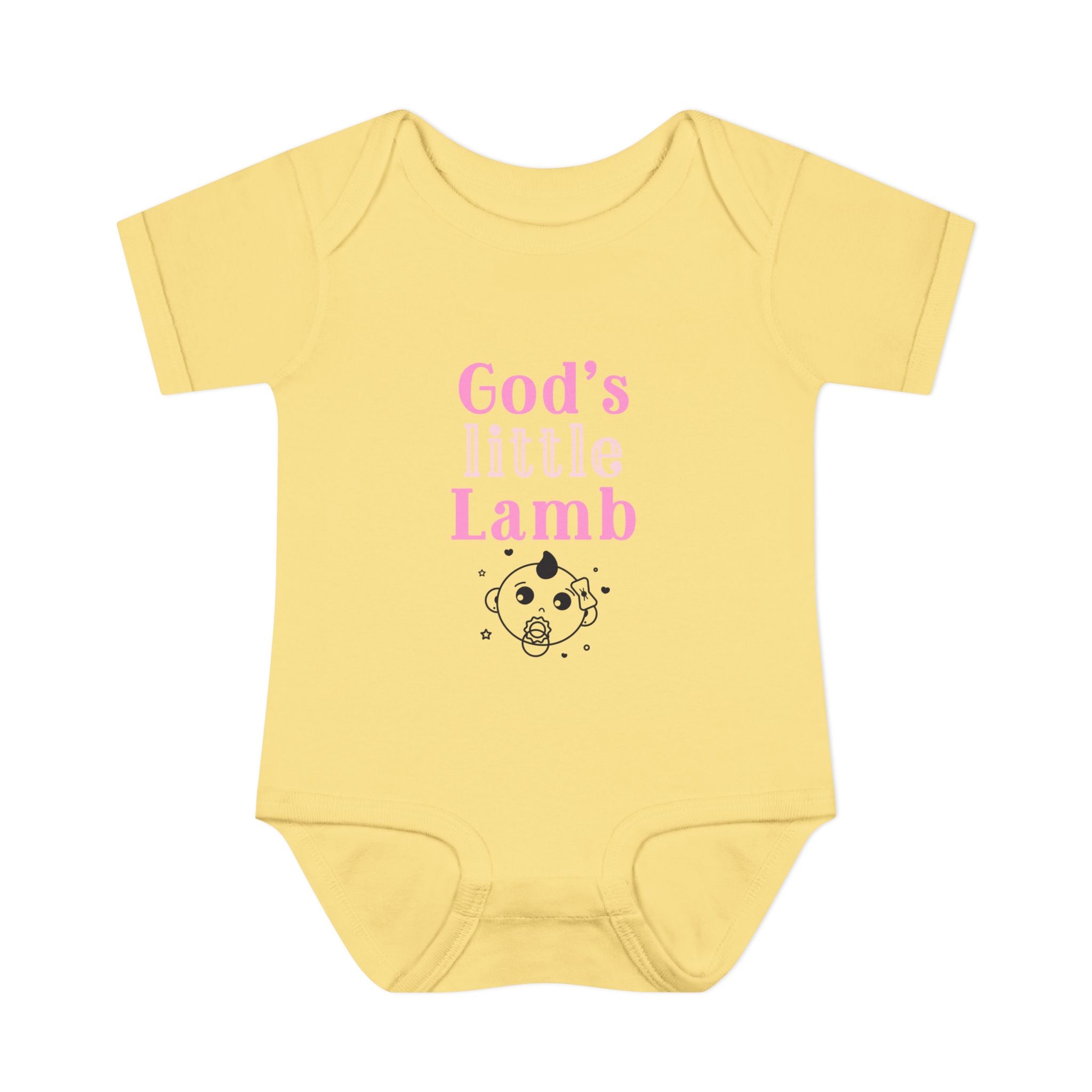 God's Little Lamb Infant Bodysuit, Cute Baby Outfit, Baby Shower Gift Girl, Newborn Clothes, Christian Baby Apparel