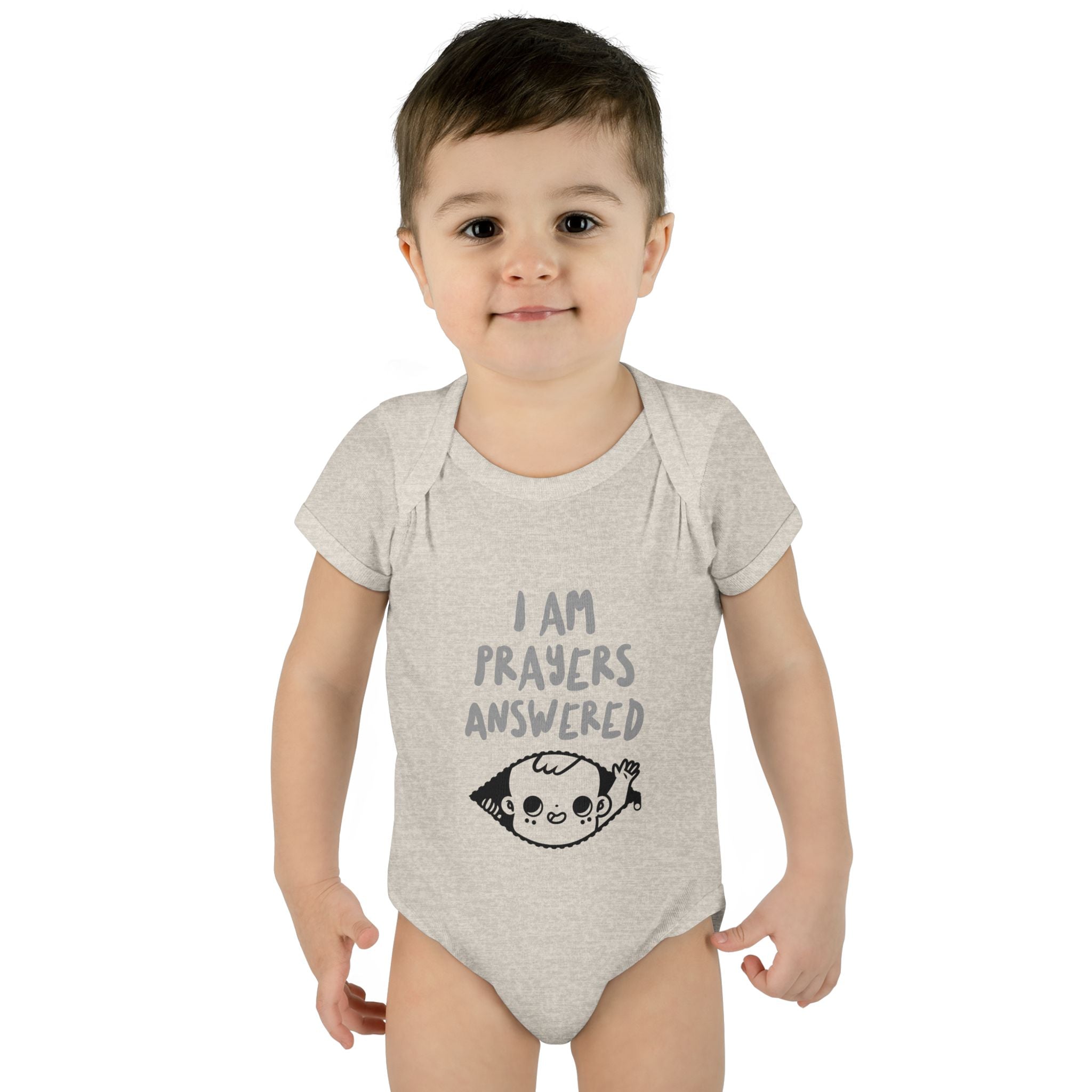 Prayers answered Infant Bodysuit, Cute Baby Outfit, Baby Shower Gift Girl or boy, Newborn Clothes, Christian Baby Apparel