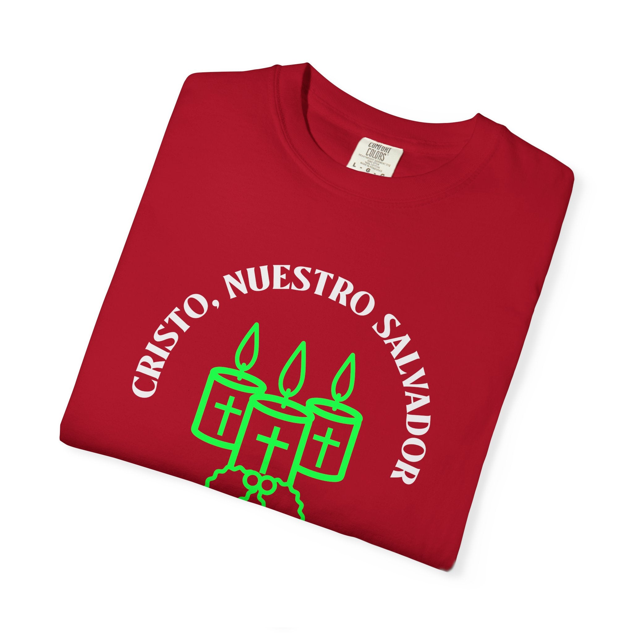 Camisa Cristiana “Cristo Nuestro Salvador” – Inspirada en Lucas 2:11 | Unisex T-shirt Christmas shirt - Red - Family - Christian