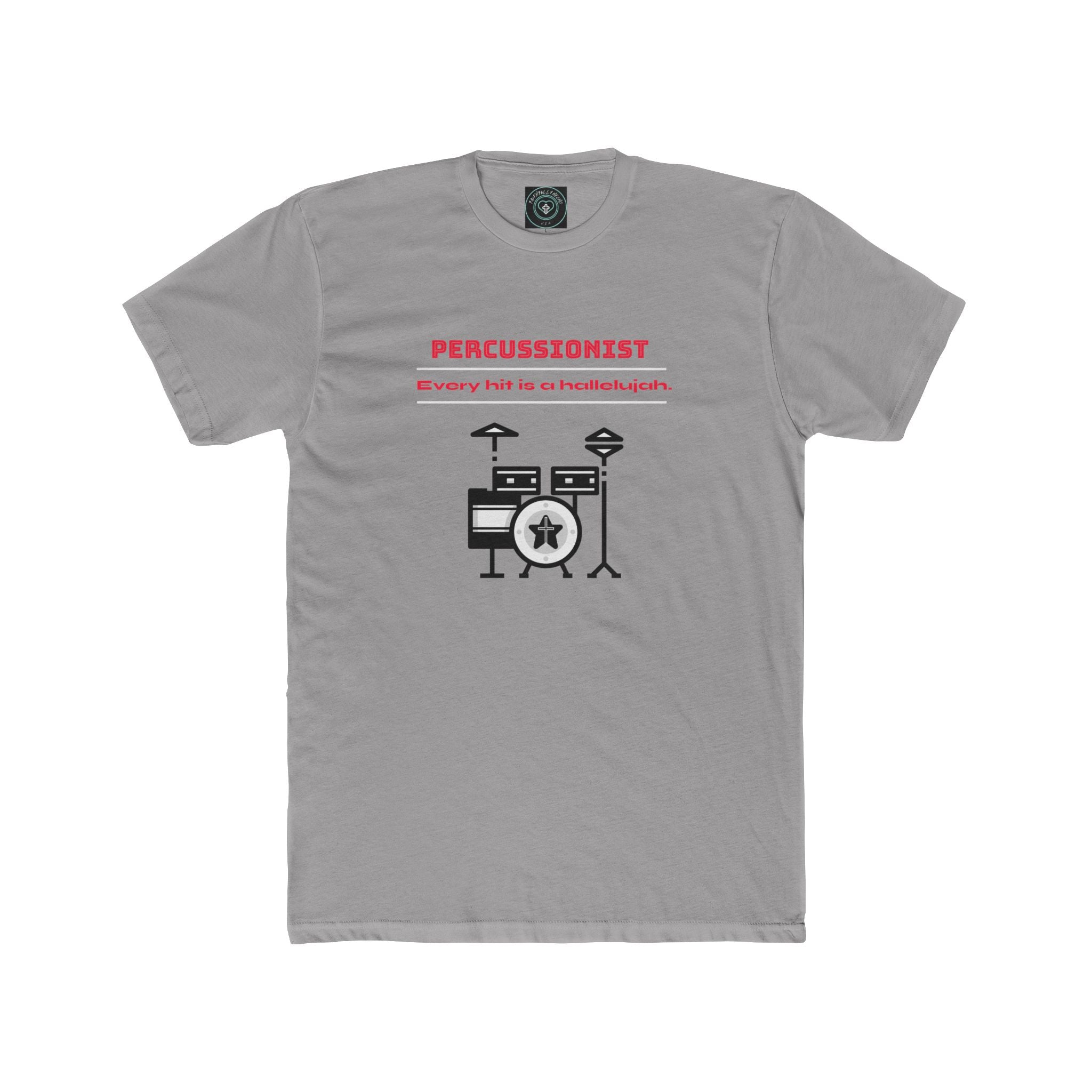 Drummer T-Shirt - Every Hit is a Hallelujah - Unisex Crew Tee - Birthday gift, Church, Worship