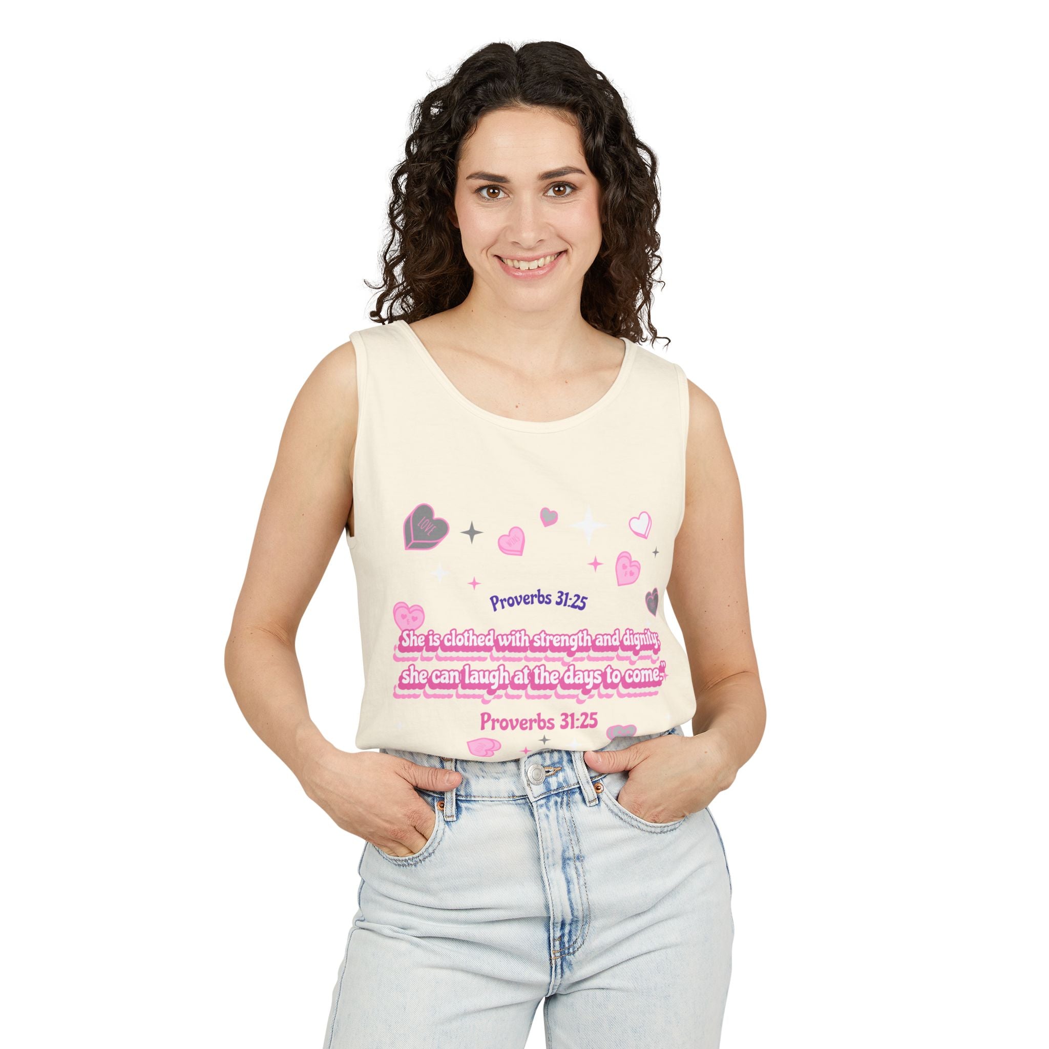 Women's Favorite Tee -Inspired bible verse Proverbs 31:25- Birthday, Gift, Family tshirts, Sisters