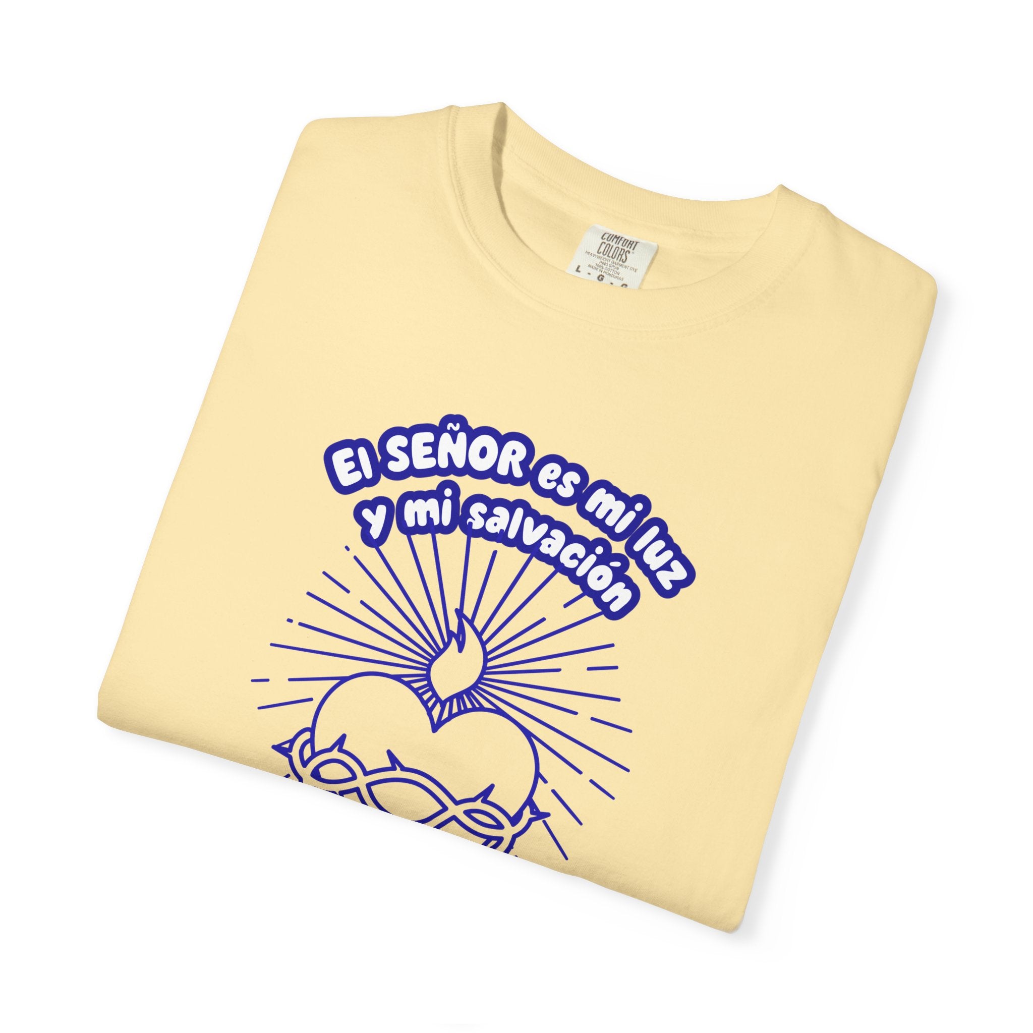 Christian Unisex Spanish Tee - Inspirado en el Salmo 27:1 " El seÑor es mi Luz y mi Salvacion. Great for gift, Birthday, Church.