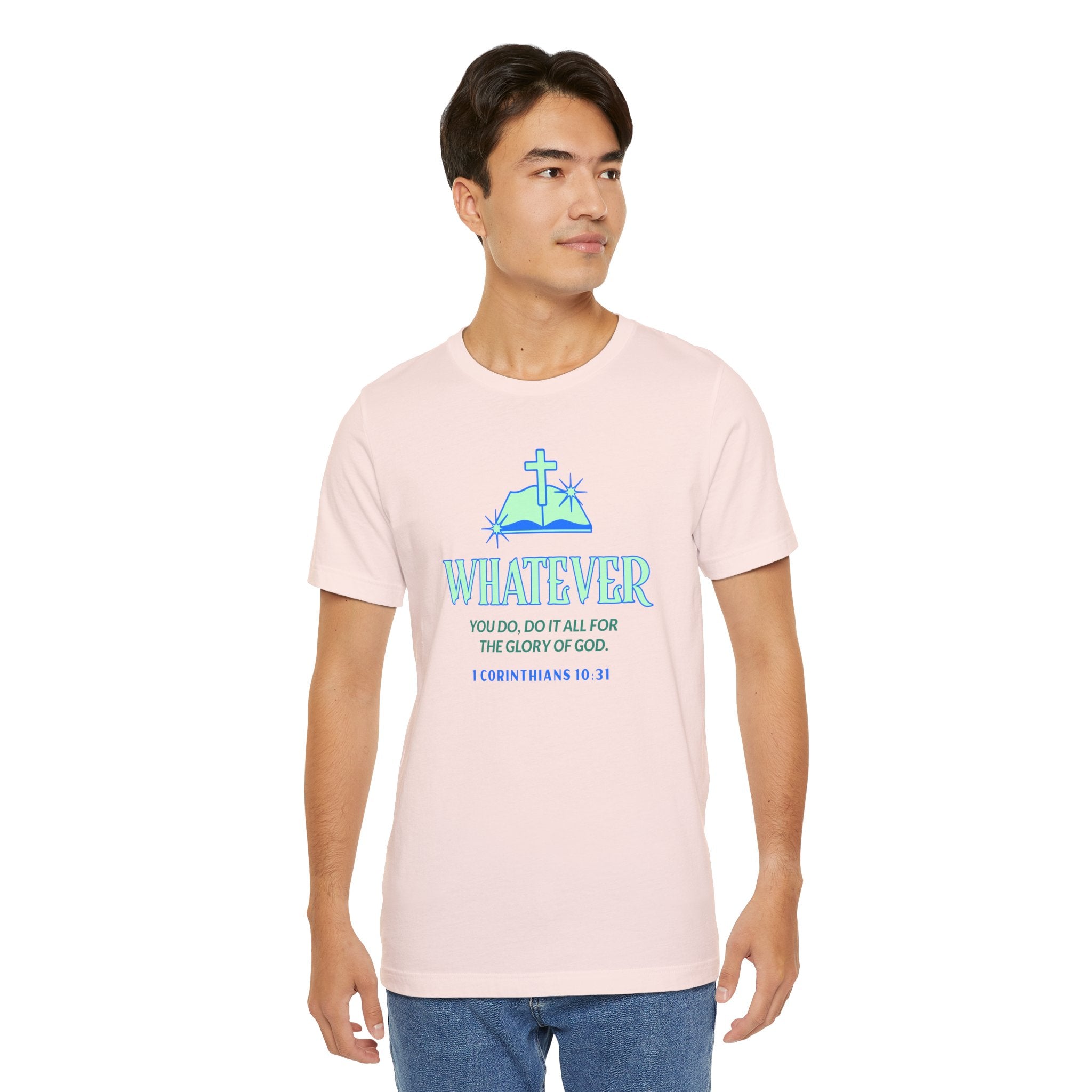 Do it for the Glory Of God. Unisex Tee unisex, Gospel Bible Verse Shirt, Family Spiritual Gift, Casual Wear, Perfect for Holidays, Family or couples, Christian Attire
