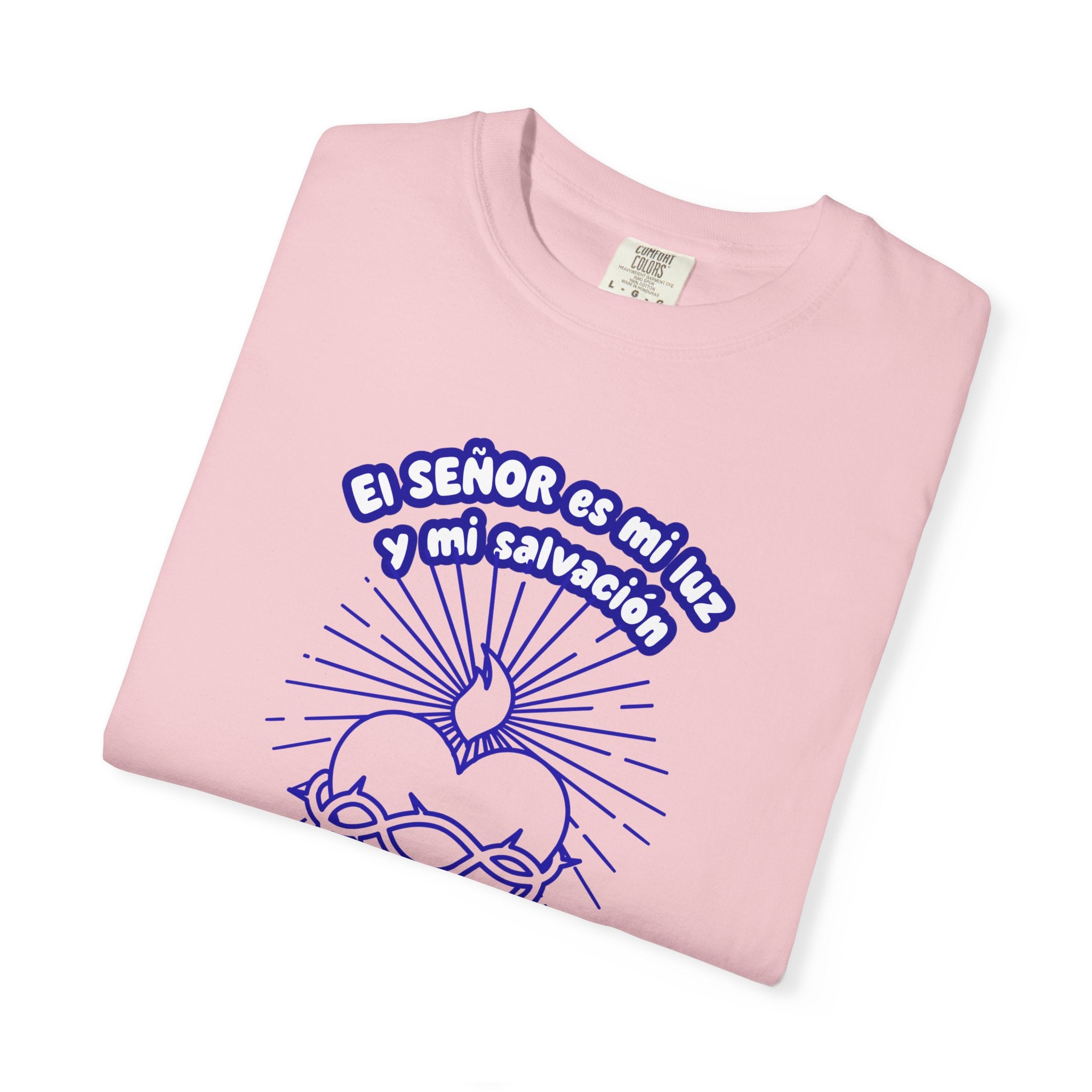 Christian Unisex Spanish Tee - Inspirado en el Salmo 27:1 " El seÑor es mi Luz y mi Salvacion. Great for gift, Birthday, Church.