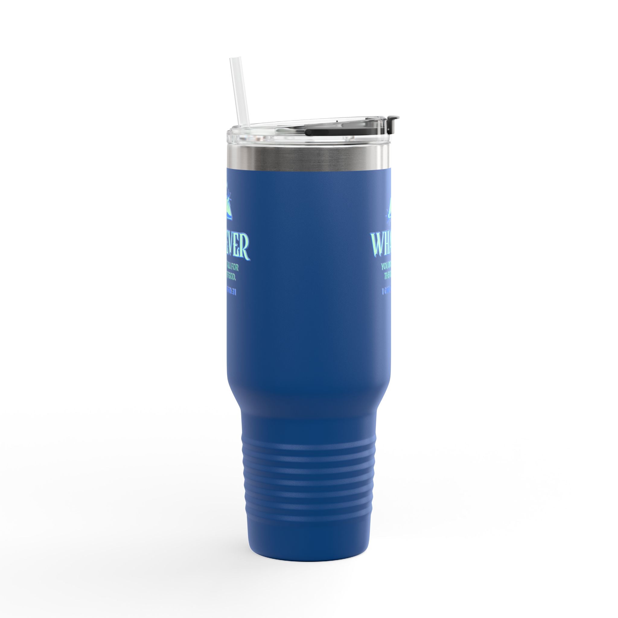 Personalized Insulated Travel Mug. Whatever you do, do it for the Glory of God. Quote Praising God. Perfect Gift for Travelers & Those on the Go.