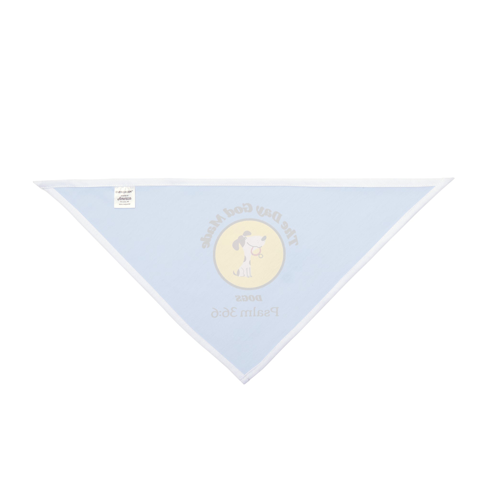 The Day God made Dogs Cute Pet Bandana - Dog Accessory, Dog Lover Gift, Faith inspired Outdoor Adventure Gear, Pet Fashion, Birthday Celebration