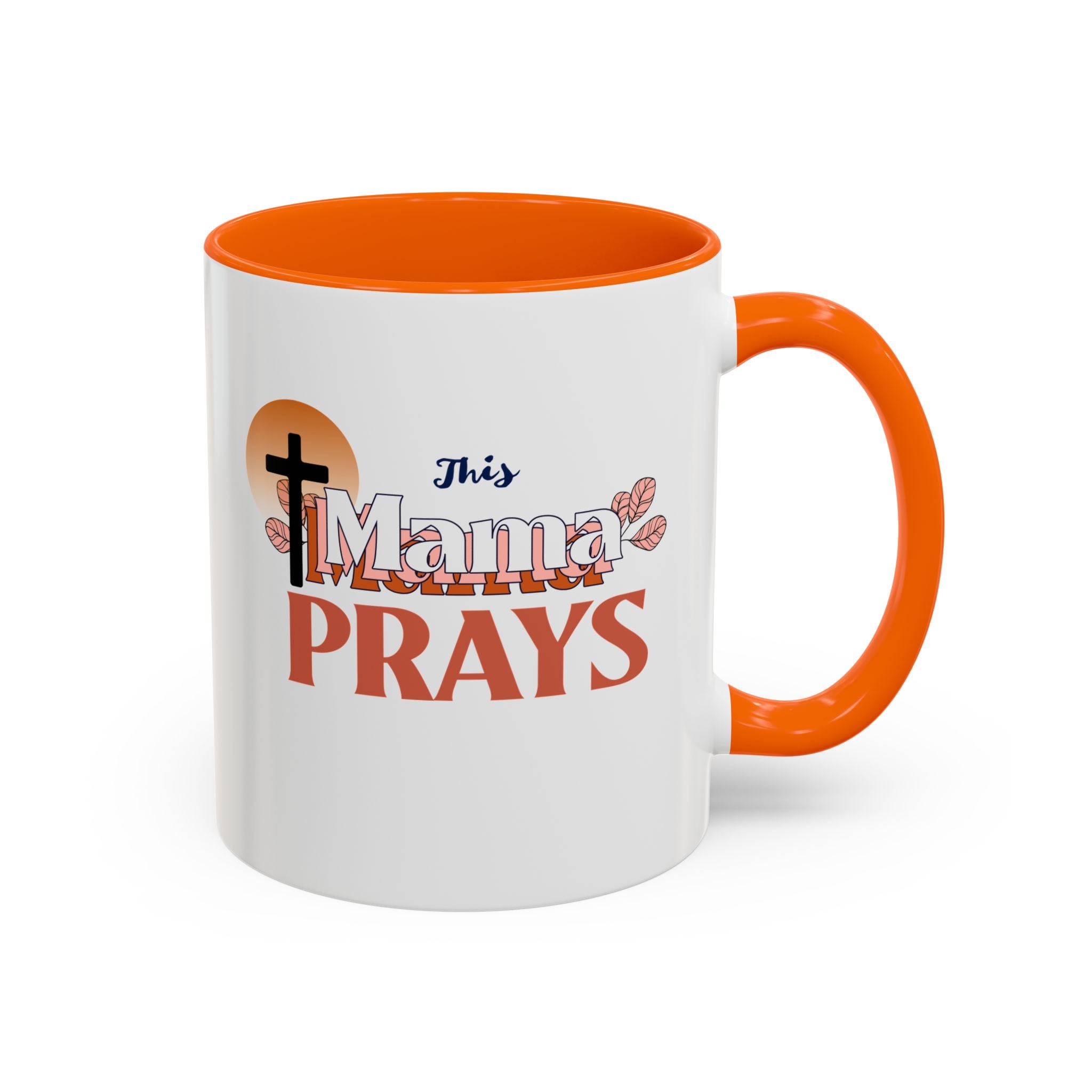 Faith-Inspired Accent Coffee Mug - Meaningful Gift for Moms, Christian Decor, Daily Inspiration, Family Gatherings, Religious Occasions