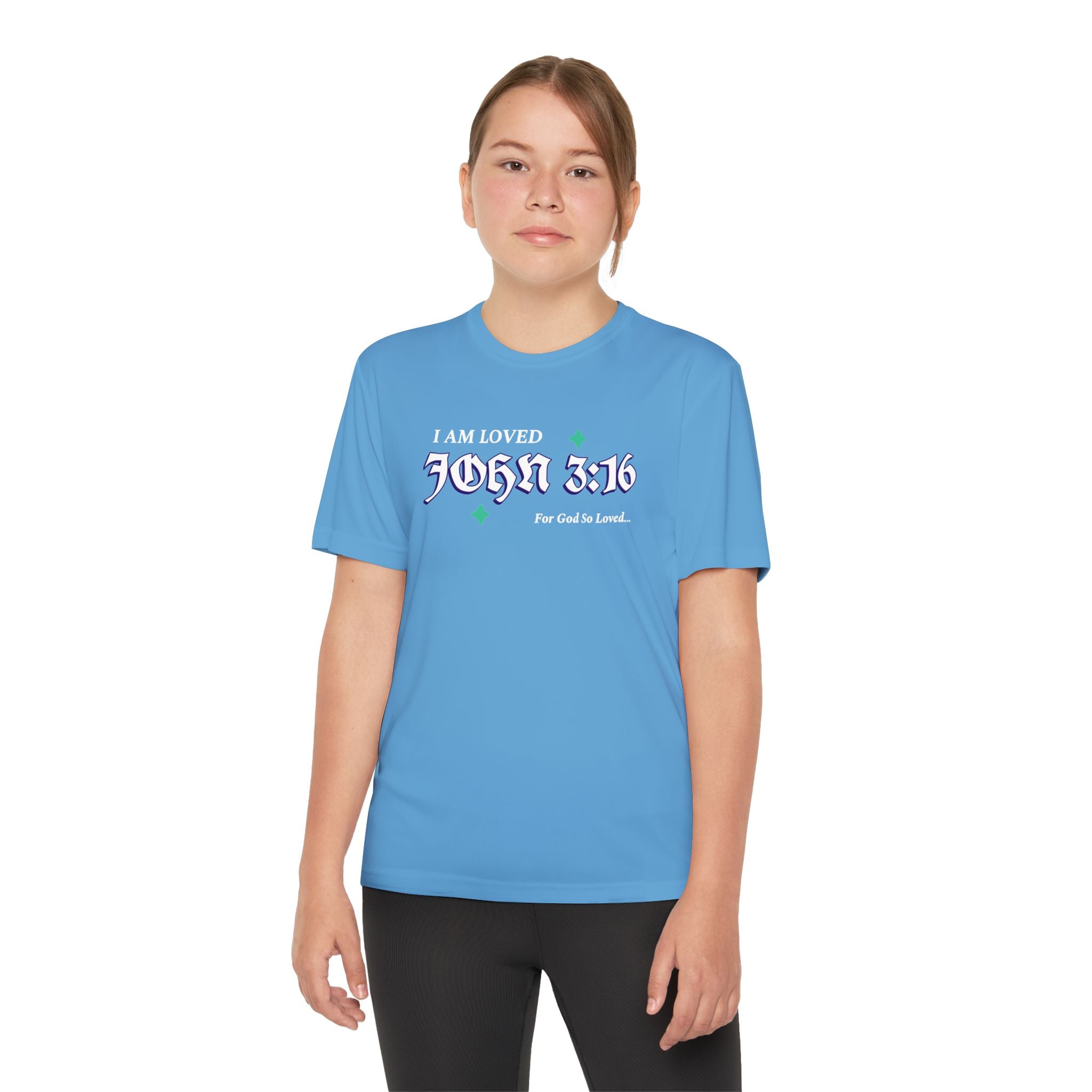 Youth Tee John 3:16 for Boys or Girls - Perfect for Youth Groups and Family