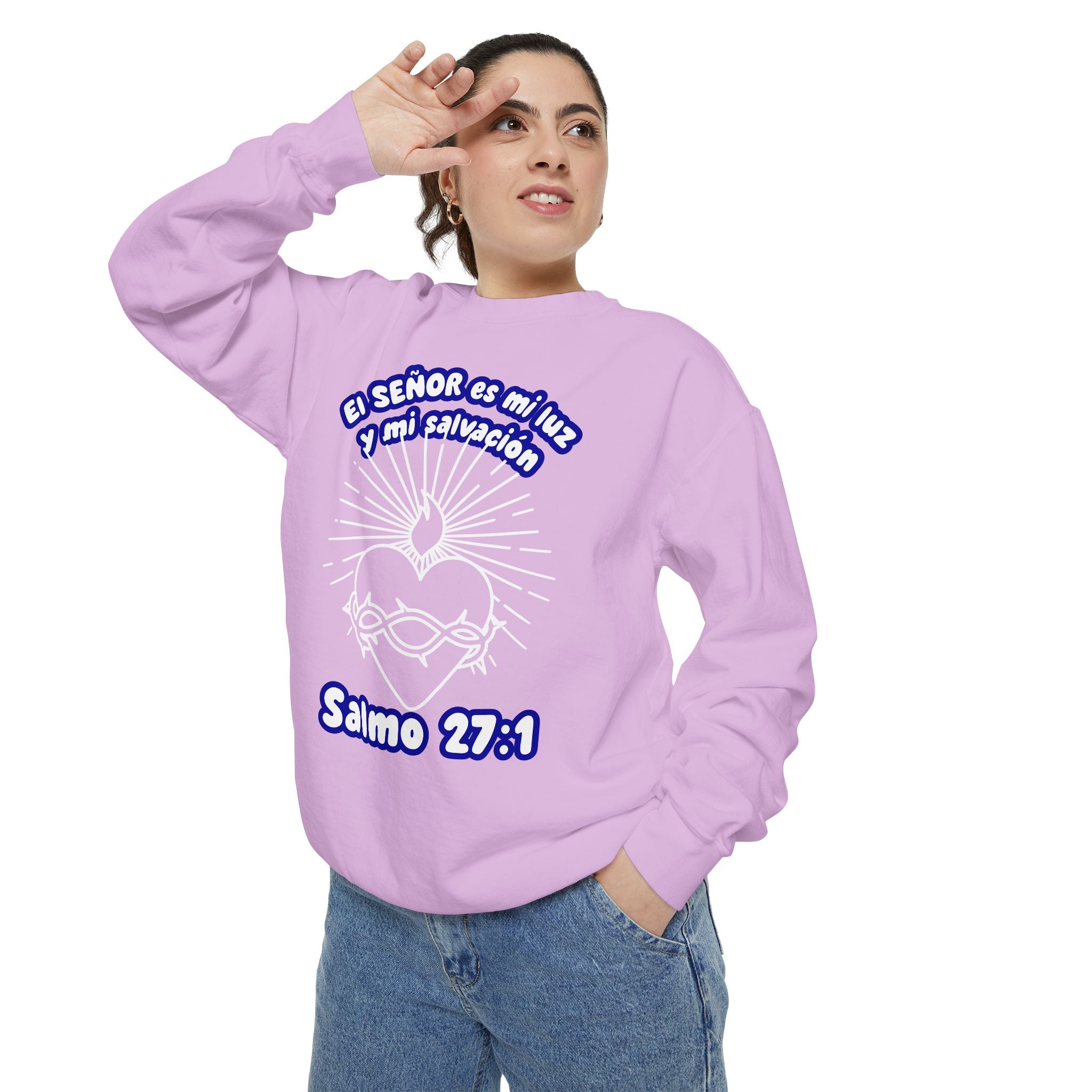 "El Señor es mi Luz y mi Salvación" – Sudadera Cristiana en Español - Sweatshirt for Her, HIm, Family.