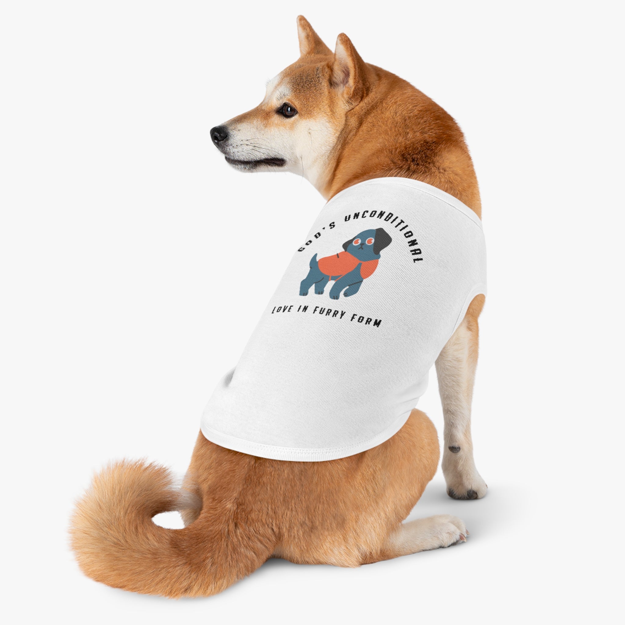 Stylish Pet Tank Top | God's Unconditional Love in Furry Form | Cute Dog Apparel for Any Occasion, Dog Lovers, Gift for Pet Owners, [Personalization Available]