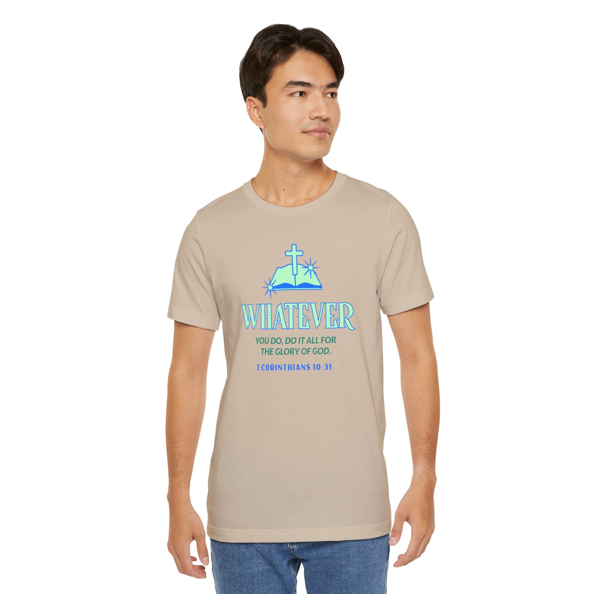 Do it for the Glory Of God. Unisex Tee unisex, Gospel Bible Verse Shirt, Family Spiritual Gift, Casual Wear, Perfect for Holidays, Family or couples, Christian Attire
