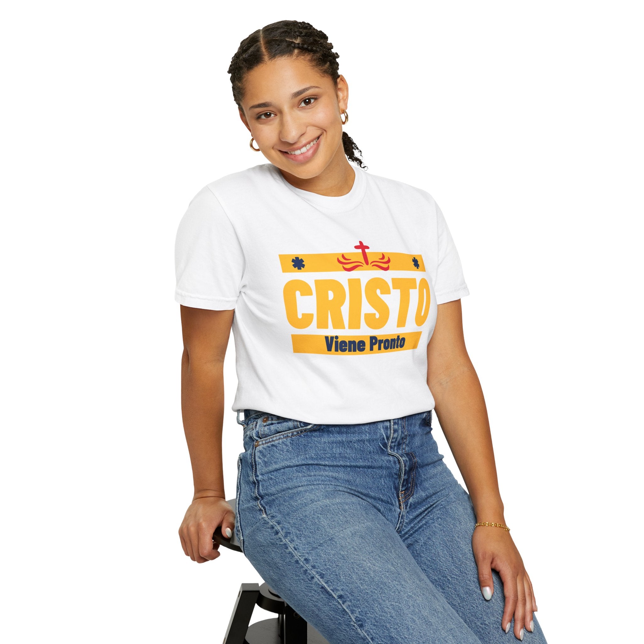 Cristo Viene Pronto Español Faith-Unisex Tee unisex, Family Spiritual Gift, Casual Wear, Perfect for couples or Family Para Hombre y Mujer, Christian Attire