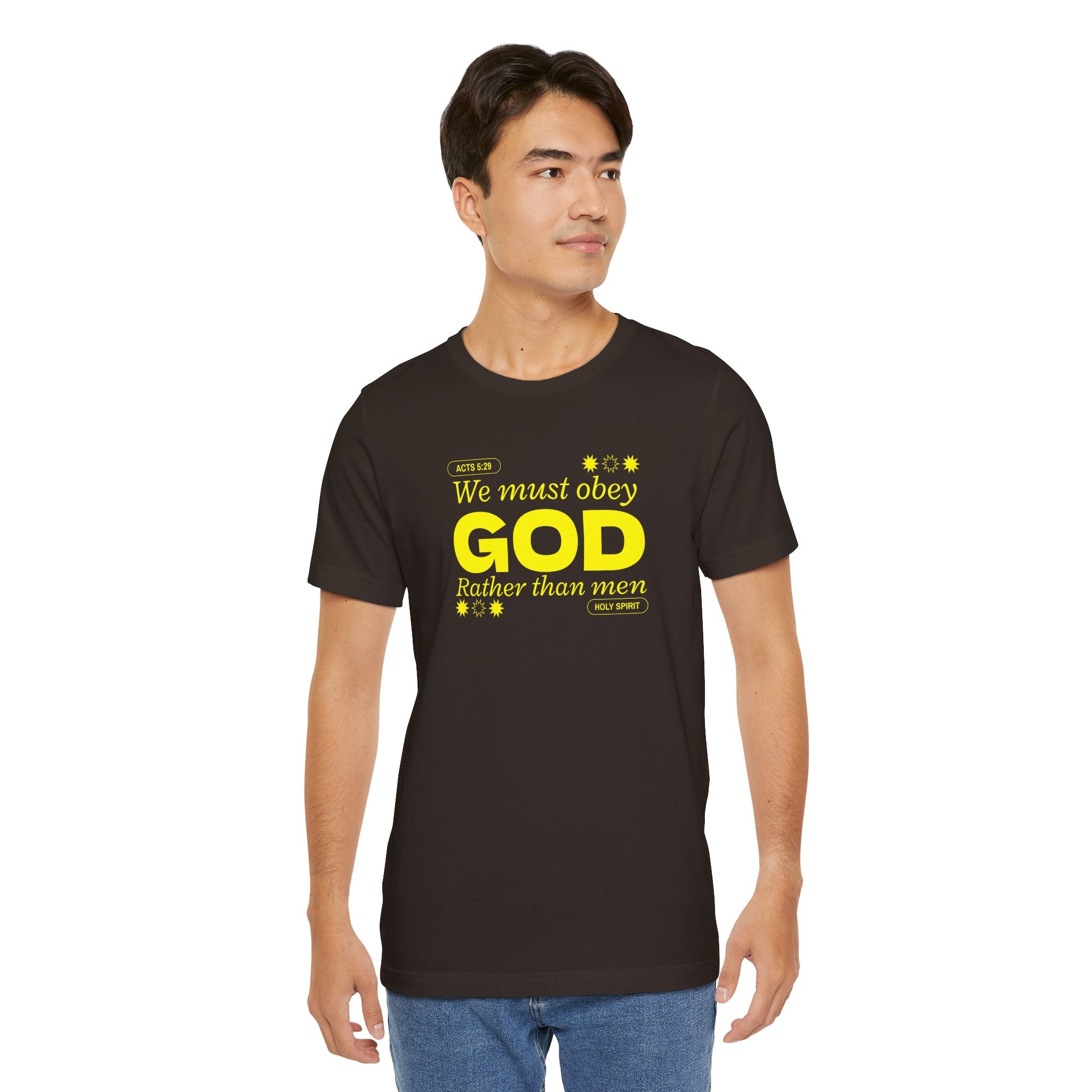 Christian T-Shirt - 'Obey God not man'