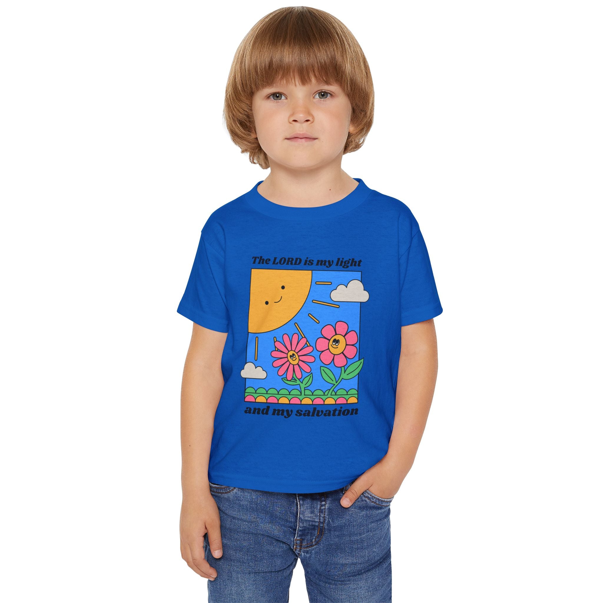 THe LORD is my light and Salvation Toddler T-Shirt, Toddler Shirt faith family, Cute Kids Clothing, Birthday Gift, Everyday Wear, Fun Playtime Top