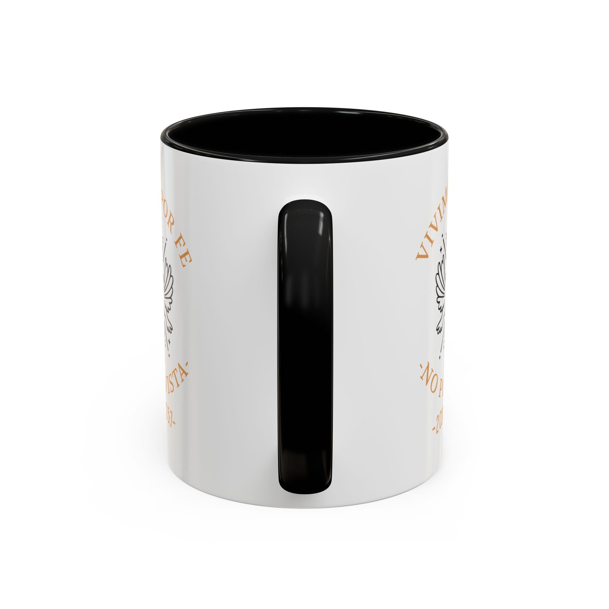 Coffee Mug Cristianos -  "Vivimos por Fe no por Vista" Taza de Cafe Fe Religiosa 11oz/15oz