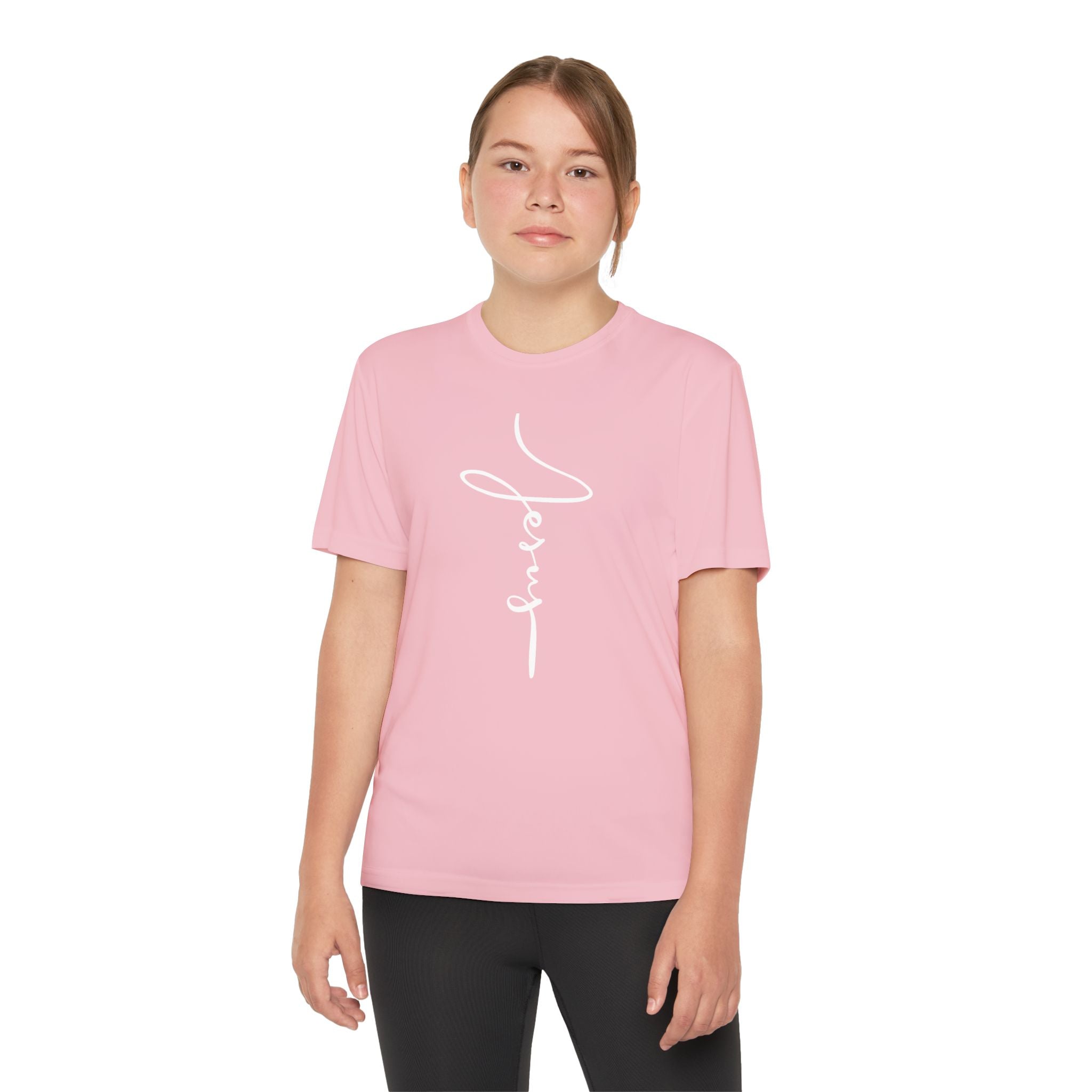 Jesus Youth Competitor Tee, Inspirational Youth Family T-Shirt, Motivational Sports Tee, Kids Athletic Shirt, Gift for Young Athletes, Encouragement Top