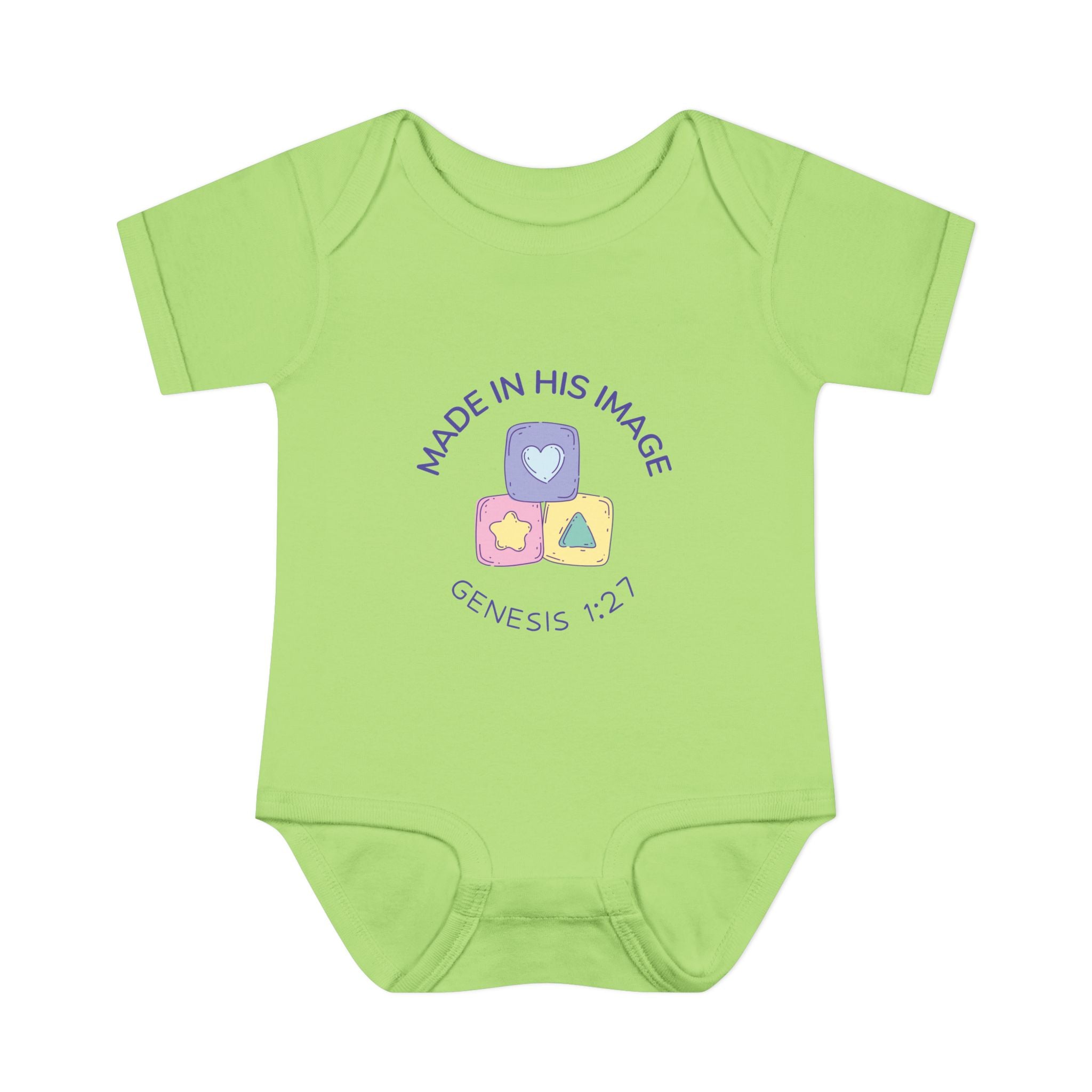 Made in God's Image Infant Bodysuit, Cute Baby Outfit, Baby Shower Gift, Newborn Clothes, Christian Baby Apparel