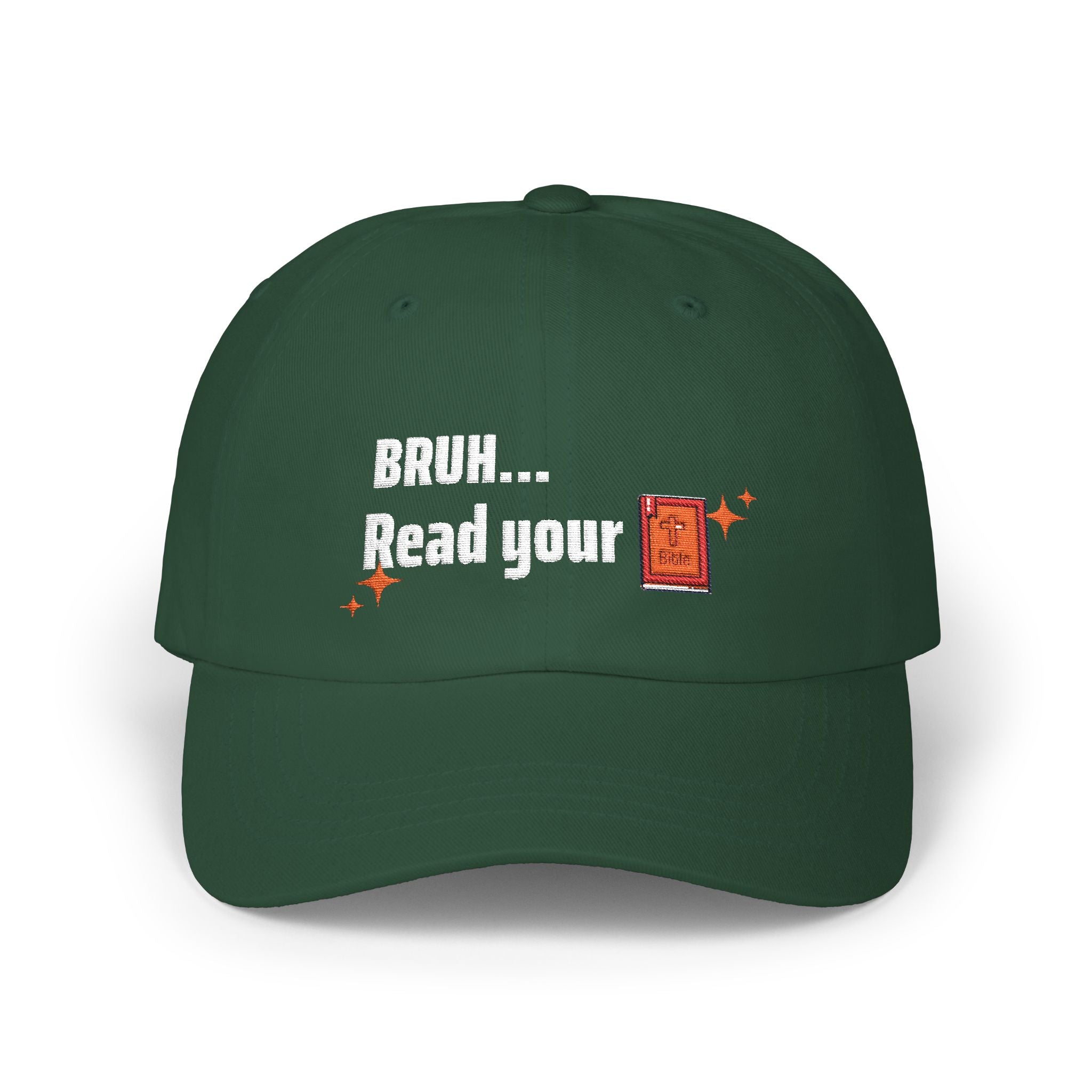 Funny Cap - Bruh, Read your Bible | Casual Hat | Gift for Dads, brothers, friends | Vintage Style Hat | Birthday Gift