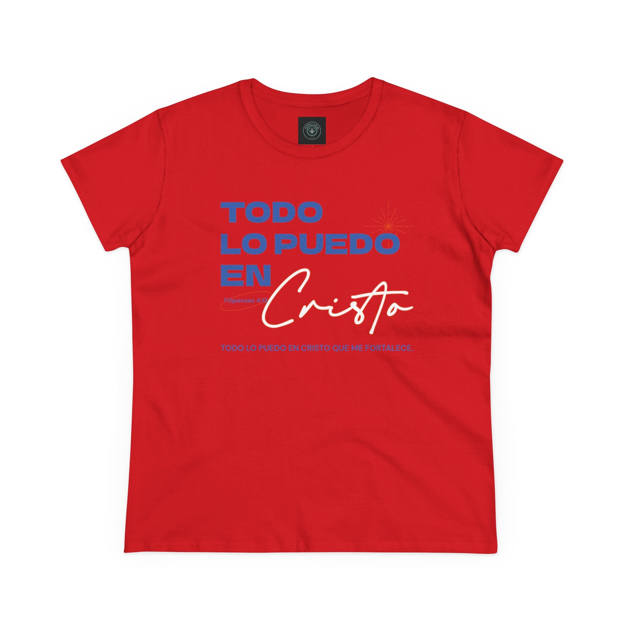 Cotton Tee - Spanish 'Todo Lo Puedo En Cristo'