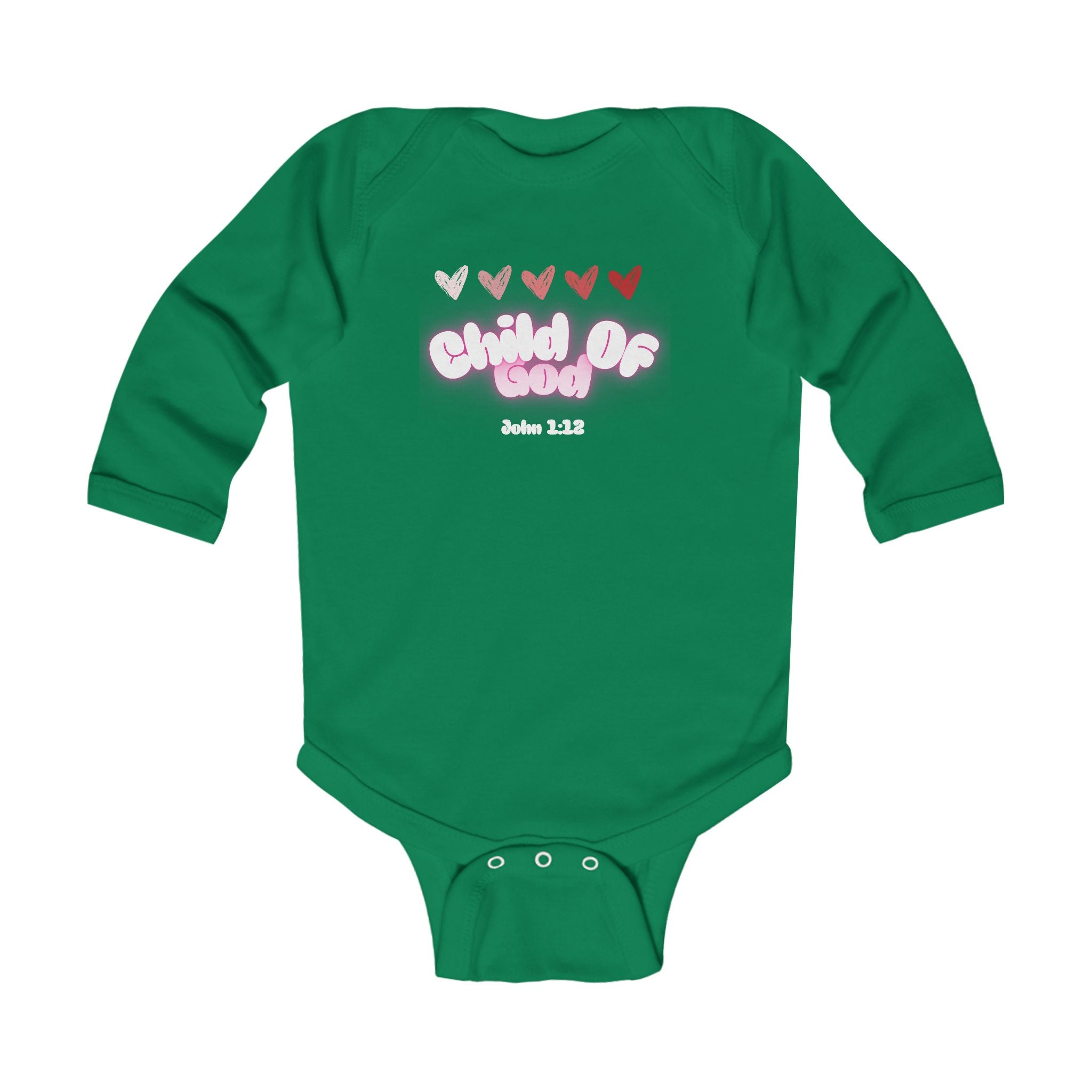 Baby Onesie - Child of God Infant Long Sleeve Bodysuit - Christian baby - Faithfully Hecho