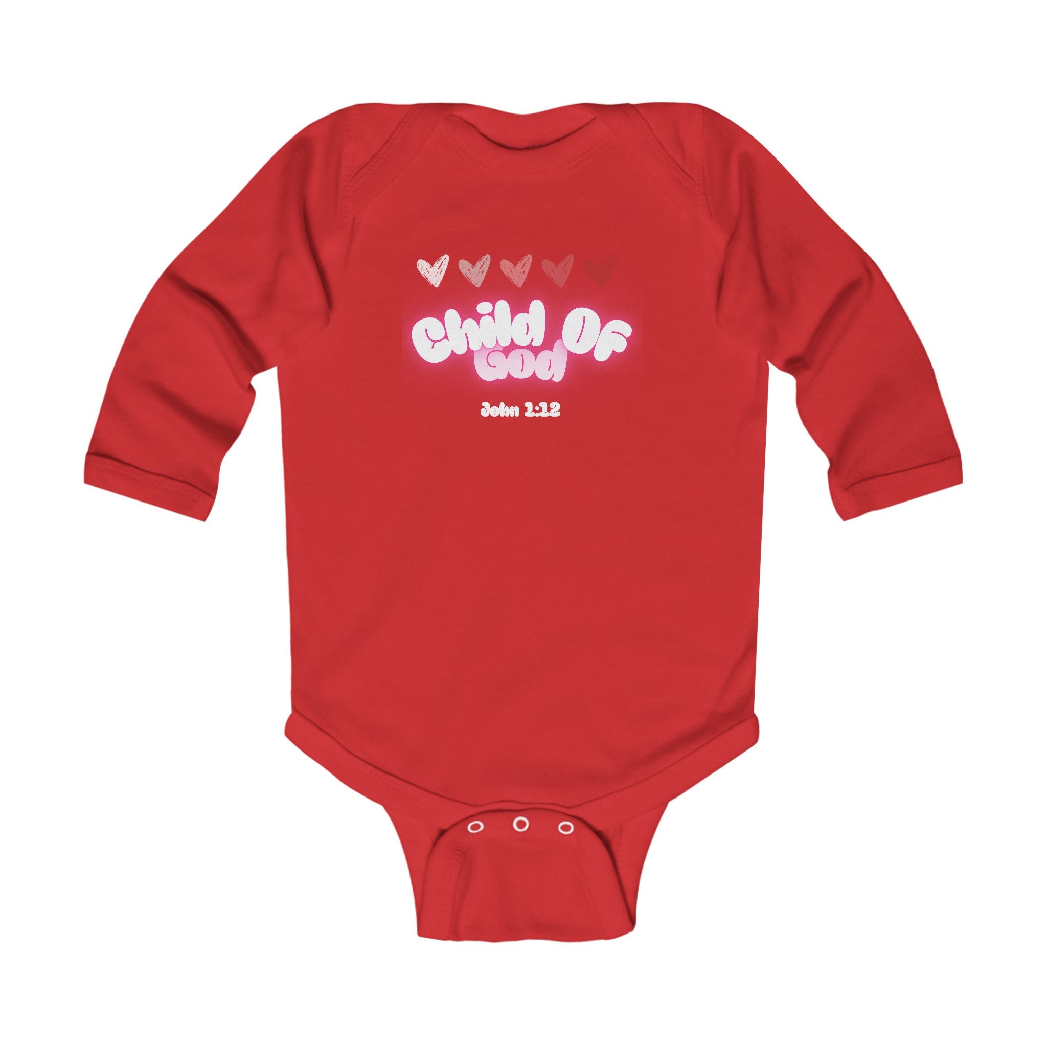 Baby Onesie - Child of God Infant Long Sleeve Bodysuit - Christian baby - Faithfully Hecho