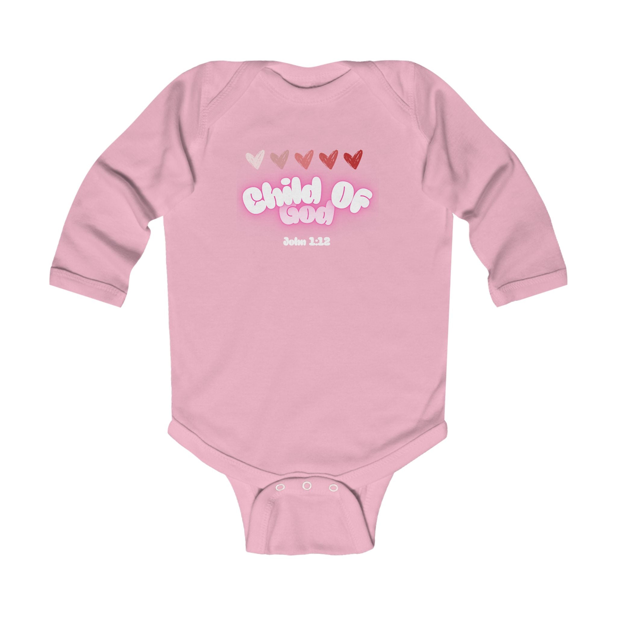 Baby Onesie - Child of God Infant Long Sleeve Bodysuit - Christian baby - Faithfully Hecho