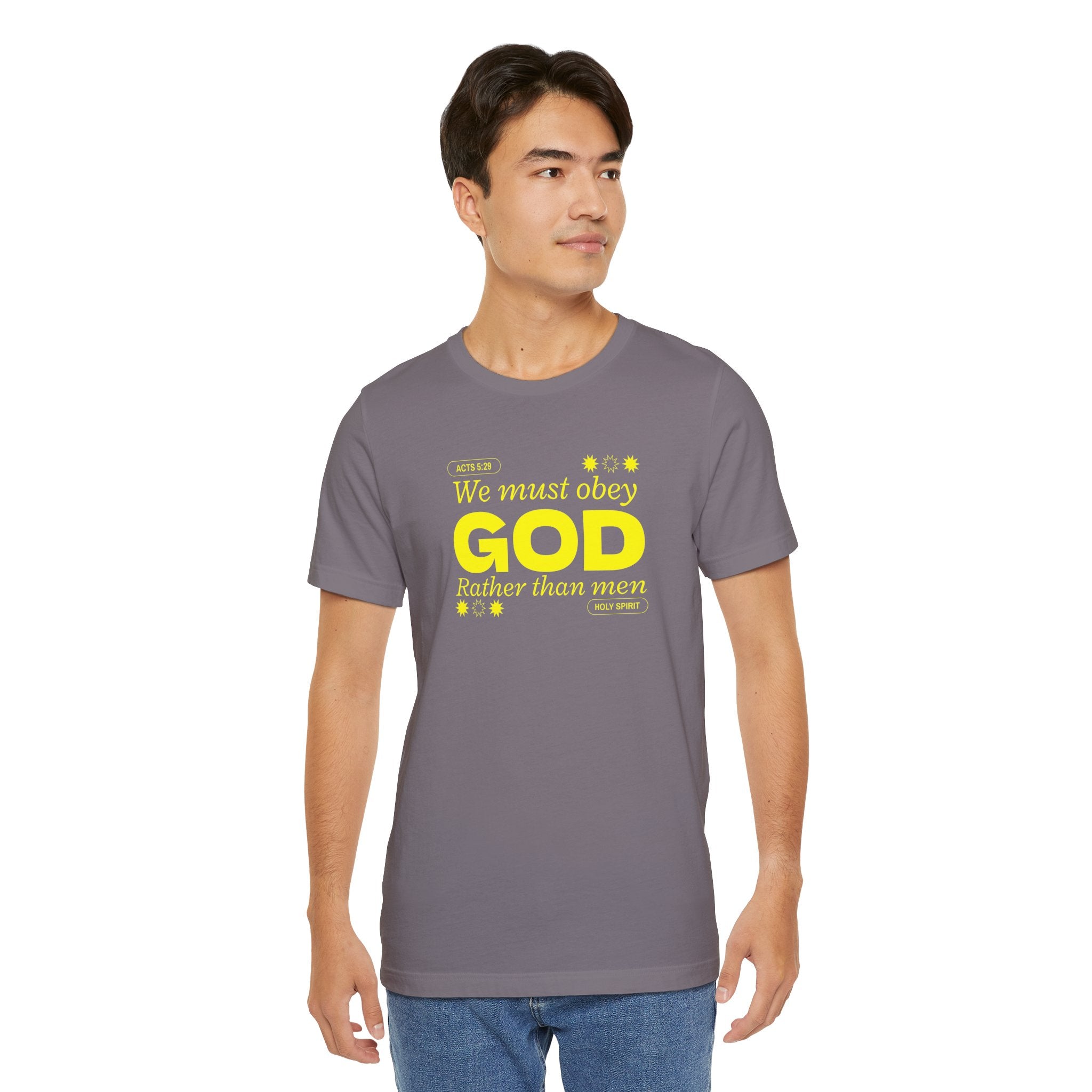 Christian T-Shirt - 'Obey God not man'