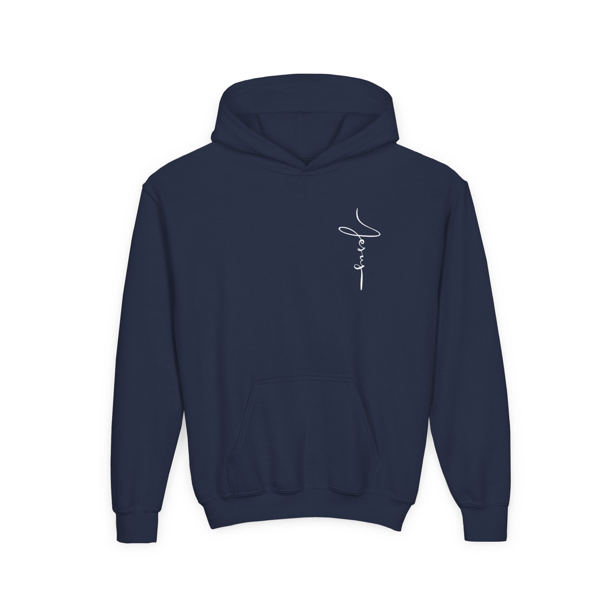 Jesus Got My Back Youth Hoodie - Heavy Blend Sweatshirt - Faith Christian values