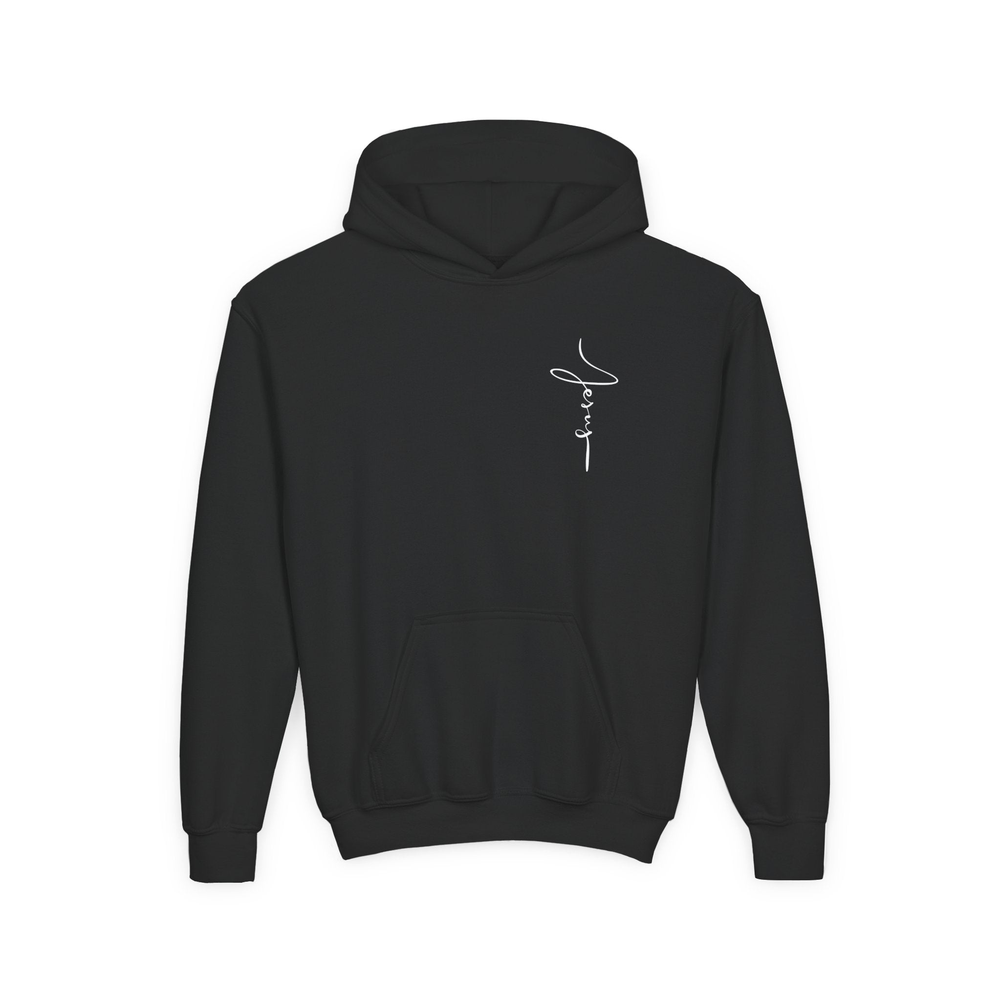 Jesus Got My Back Youth Hoodie - Heavy Blend Sweatshirt - Faith Christian values
