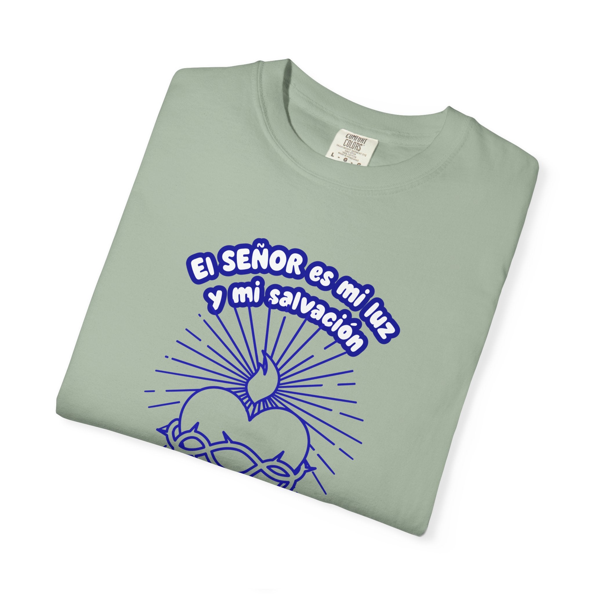 Christian Unisex Spanish Tee - Inspirado en el Salmo 27:1 " El seÑor es mi Luz y mi Salvacion. Great for gift, Birthday, Church.