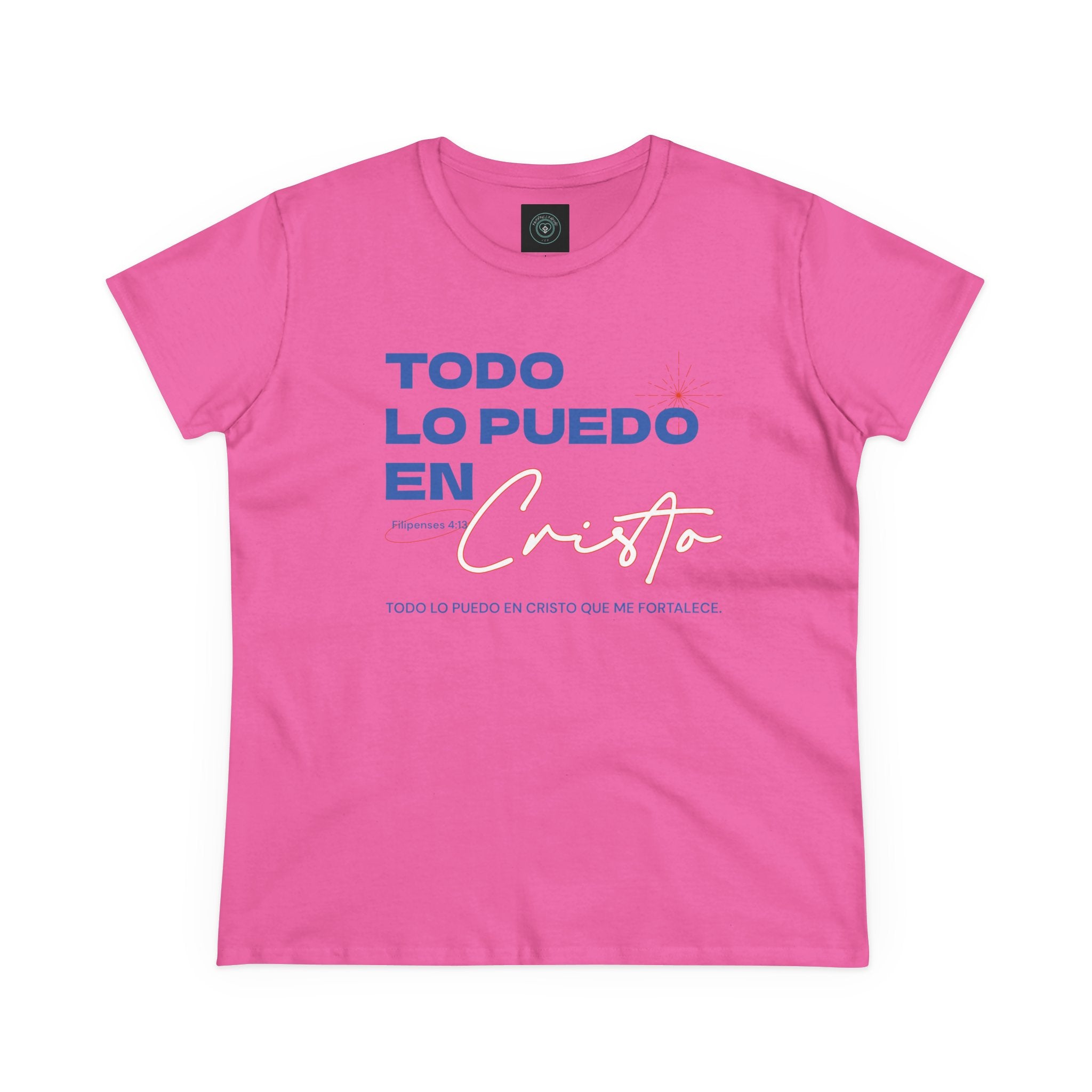 Cotton Tee - Spanish 'Todo Lo Puedo En Cristo'