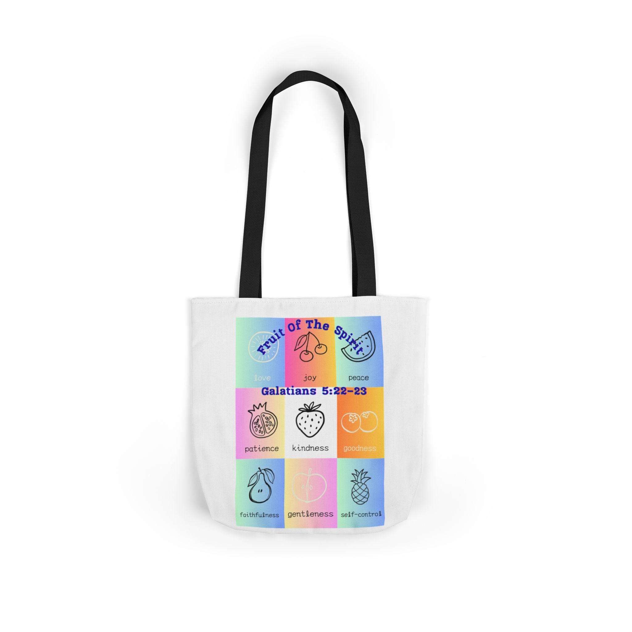 Colorful Inspirational Canvas Tote Bag with Stylish 5-Color Straps | Motivational Gift, Eco-Friendly, Grocery Bag, Teacher's Tote, Beach Bag