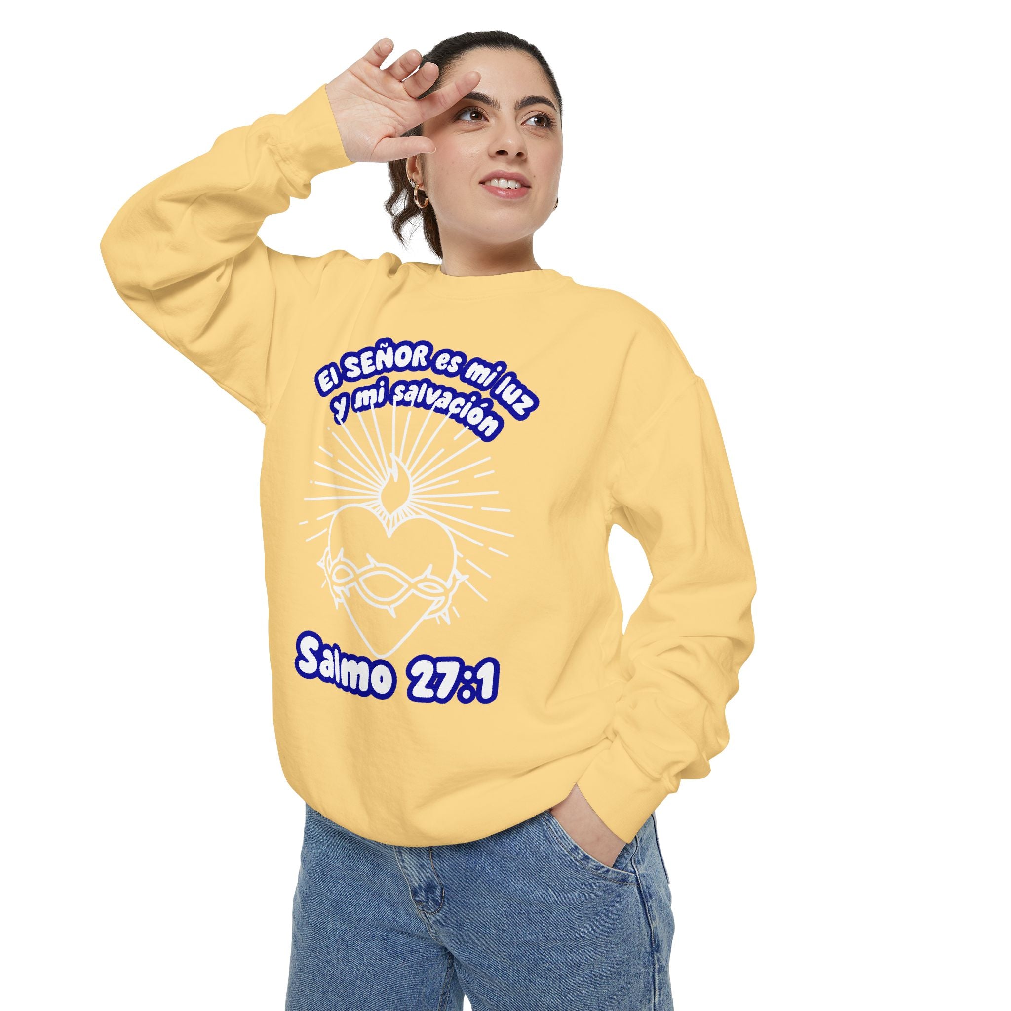 "El Señor es mi Luz y mi Salvación" – Sudadera Cristiana en Español - Sweatshirt for Her, HIm, Family.