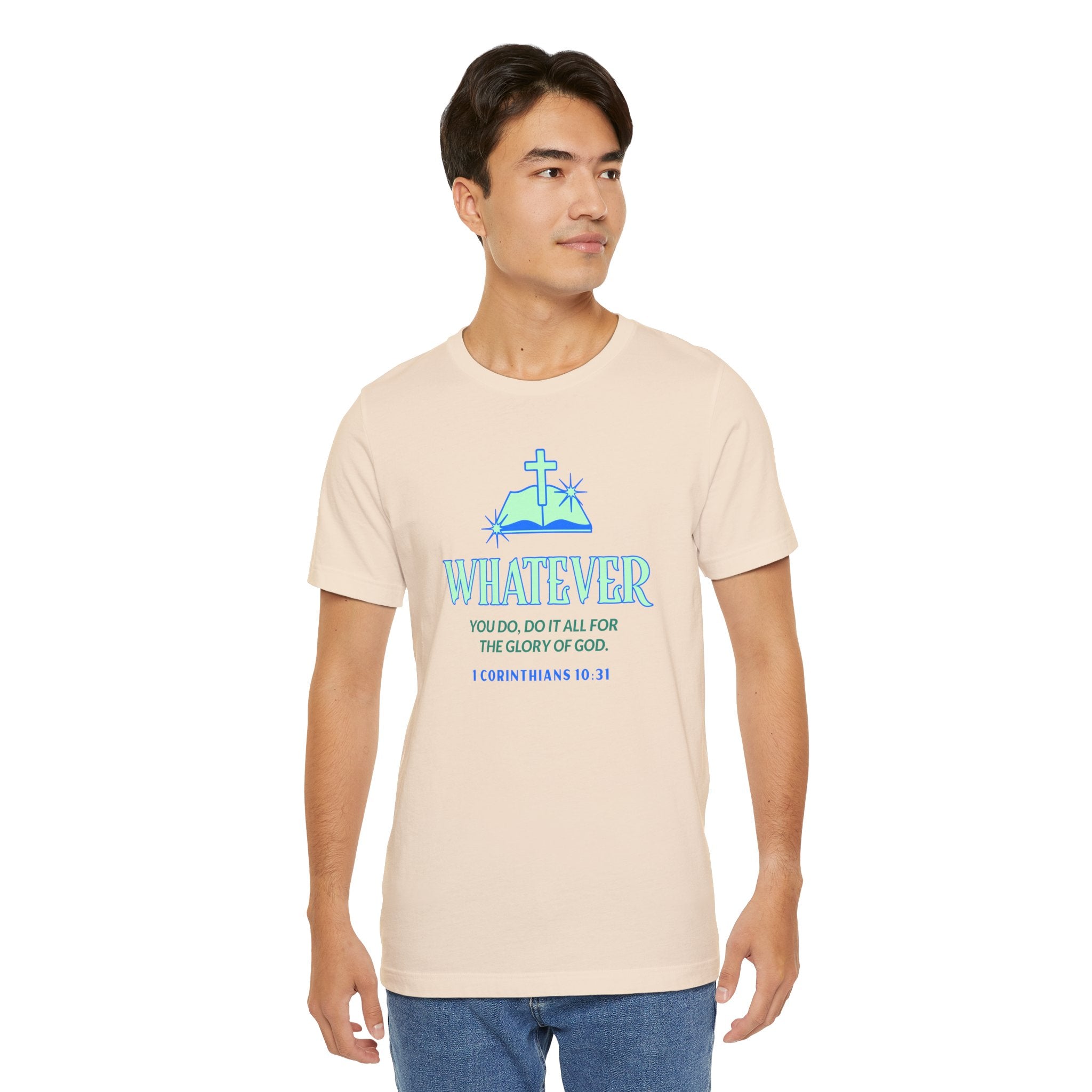 Do it for the Glory Of God. Unisex Tee unisex, Gospel Bible Verse Shirt, Family Spiritual Gift, Casual Wear, Perfect for Holidays, Family or couples, Christian Attire