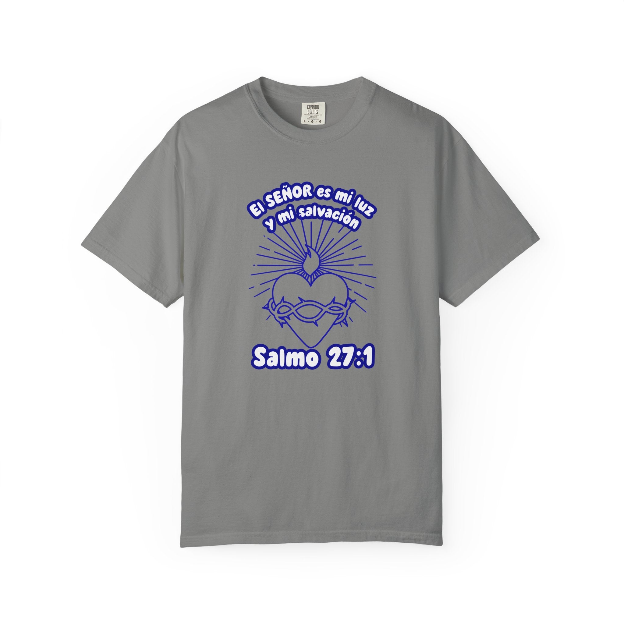Christian Unisex Spanish Tee - Inspirado en el Salmo 27:1 " El seÑor es mi Luz y mi Salvacion. Great for gift, Birthday, Church.