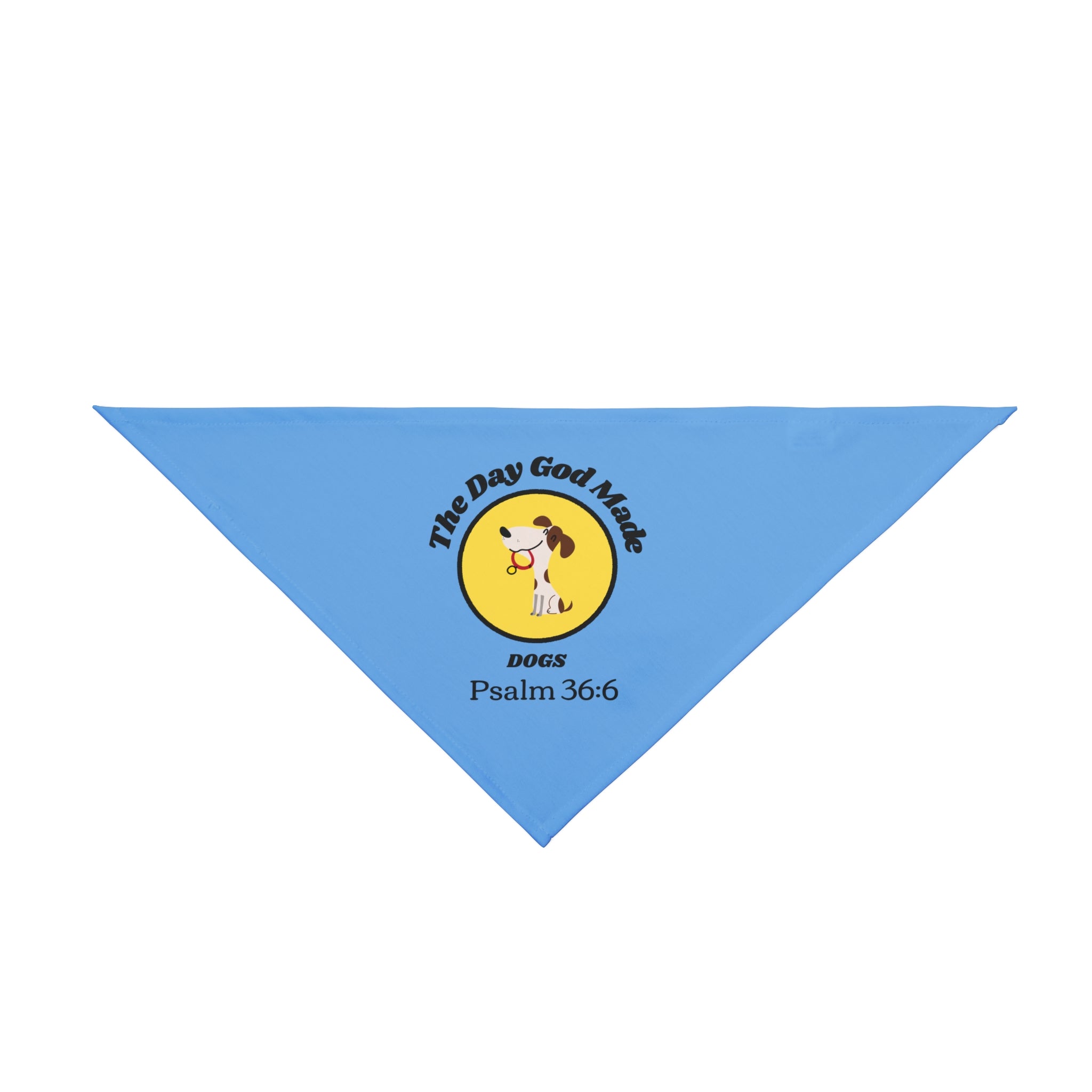 The Day God made Dogs Cute Pet Bandana - Dog Accessory, Dog Lover Gift, Faith inspired Outdoor Adventure Gear, Pet Fashion, Birthday Celebration