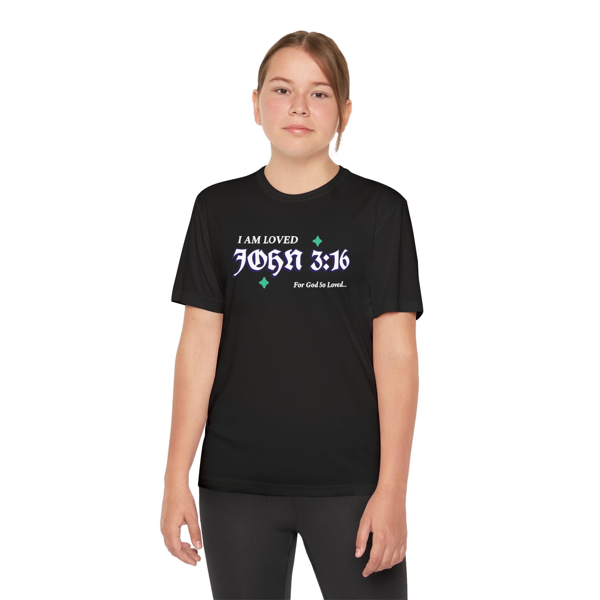 Youth Tee John 3:16 for Boys or Girls - Perfect for Youth Groups and Family