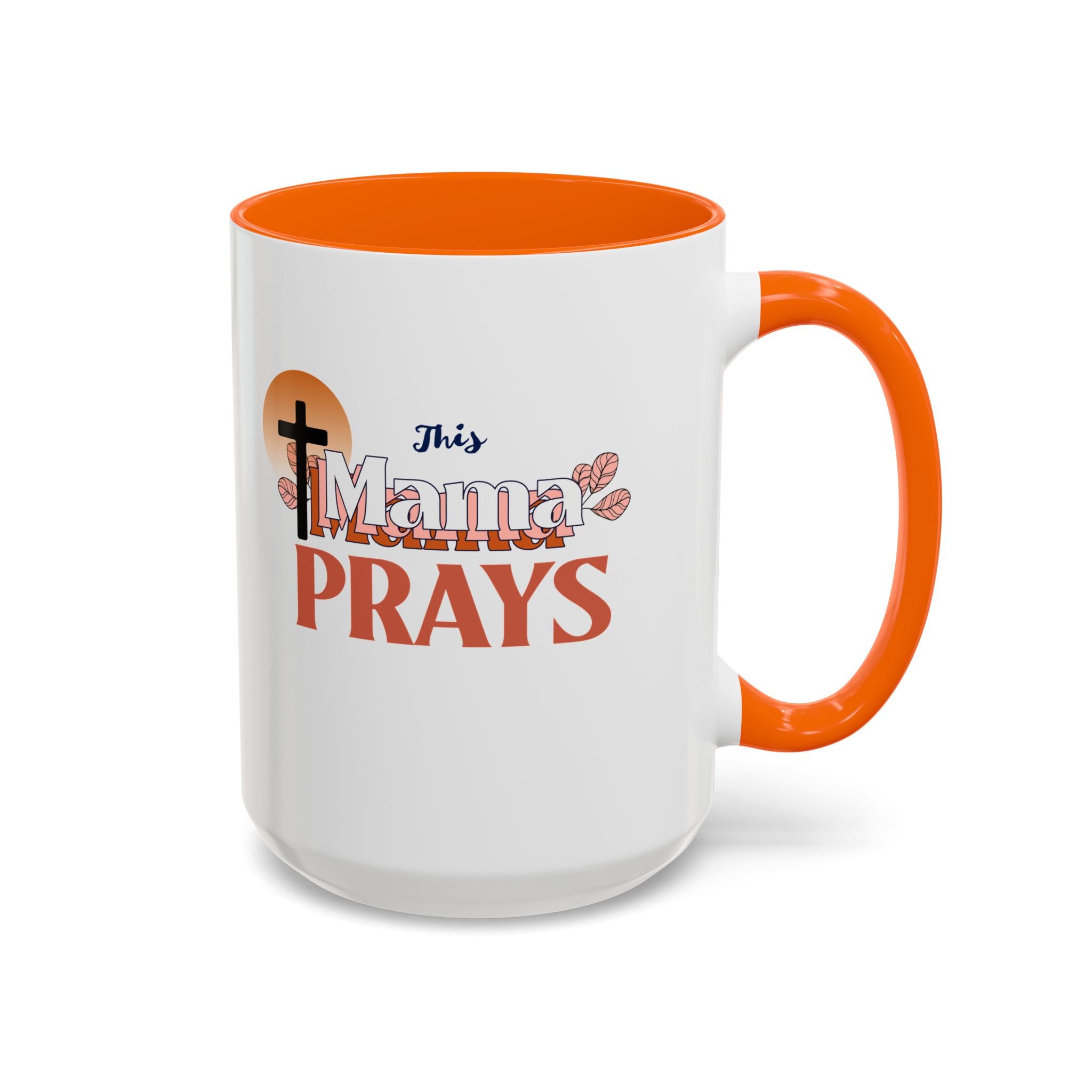 Faith-Inspired Accent Coffee Mug - Meaningful Gift for Moms, Christian Decor, Daily Inspiration, Family Gatherings, Religious Occasions
