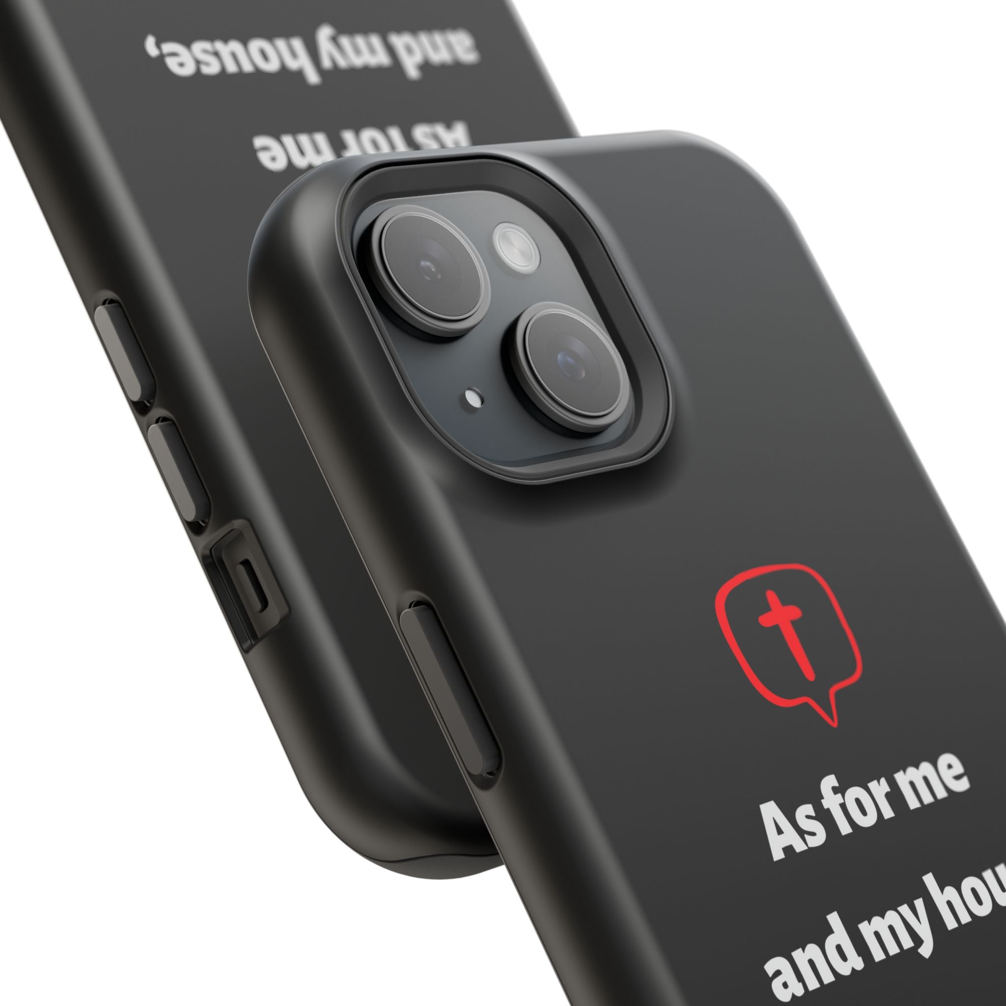 Inspirational Phone Case with bible verse Joshua 24:15 | Custom Magnetic Tough Case for iPhone series, Bible Verse Gifts, Faith-Based Accessories for Christians, Unique Phone Cover