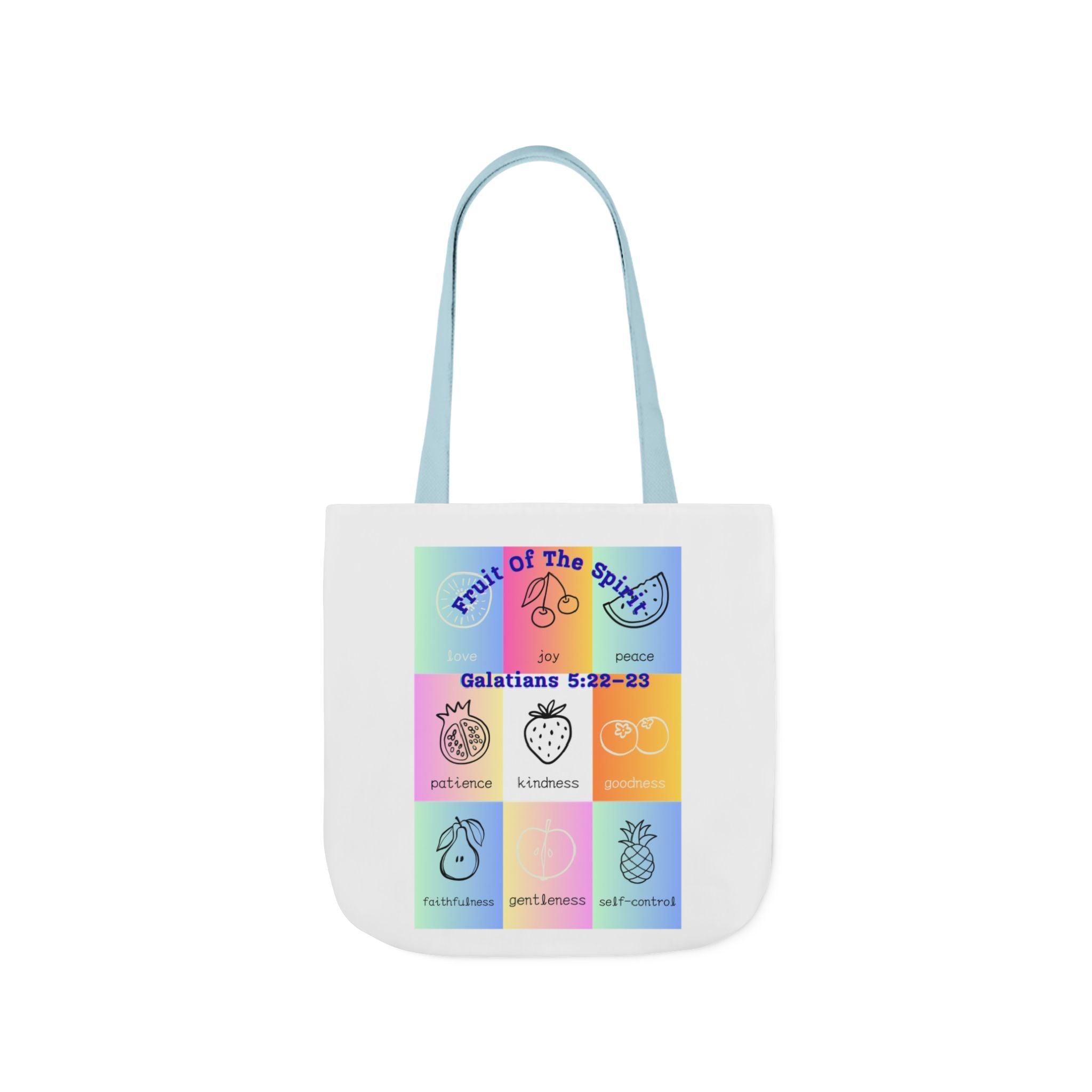 Colorful Inspirational Canvas Tote Bag with Stylish 5-Color Straps | Motivational Gift, Eco-Friendly, Grocery Bag, Teacher's Tote, Beach Bag