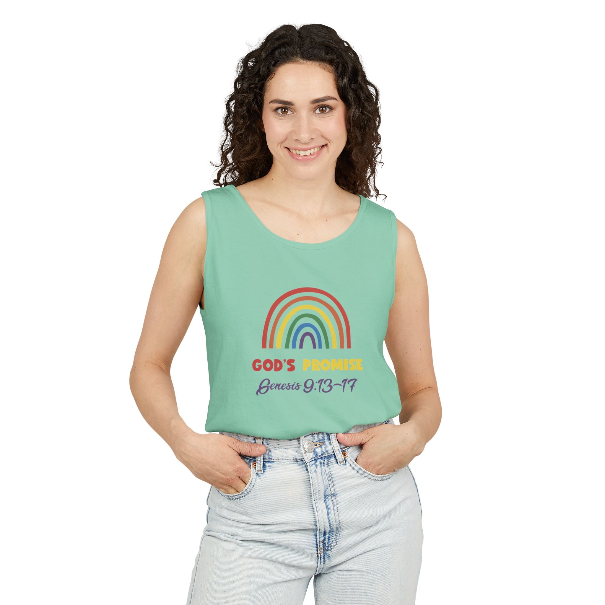 Tank Top God Promise Tee for Her - Genesis 9:13:17