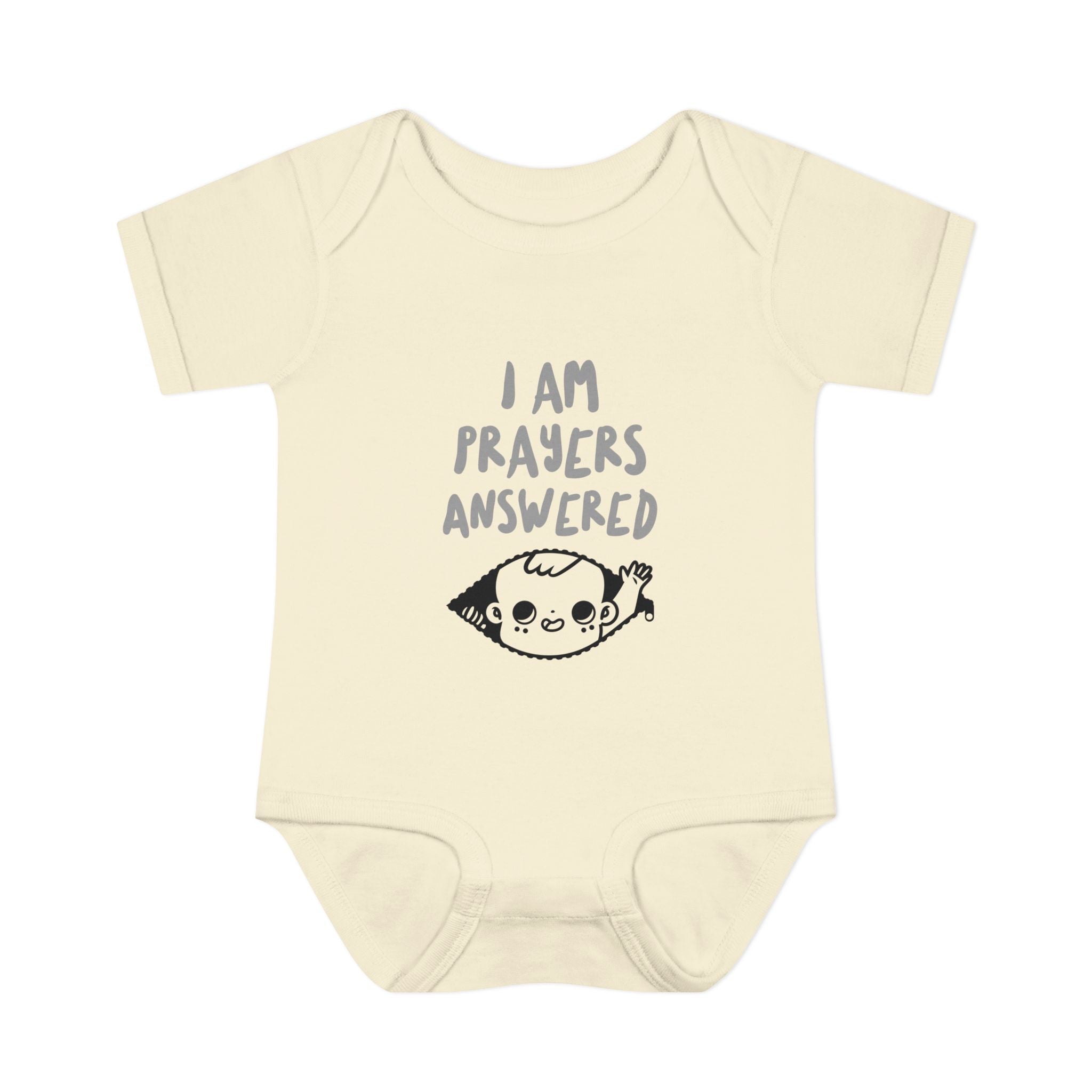 Prayers answered Infant Bodysuit, Cute Baby Outfit, Baby Shower Gift Girl or boy, Newborn Clothes, Christian Baby Apparel