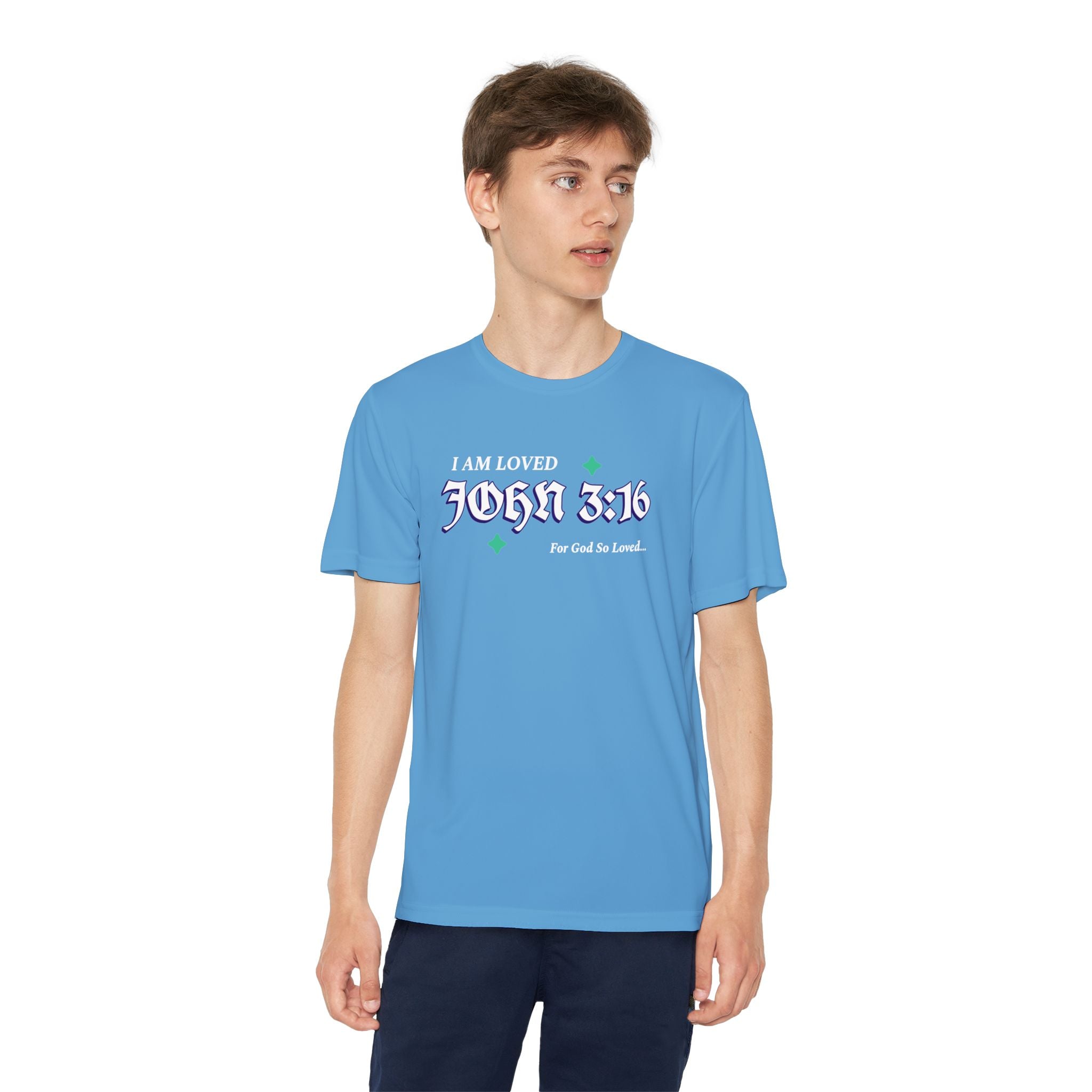 Youth Tee John 3:16 for Boys or Girls - Perfect for Youth Groups and Family