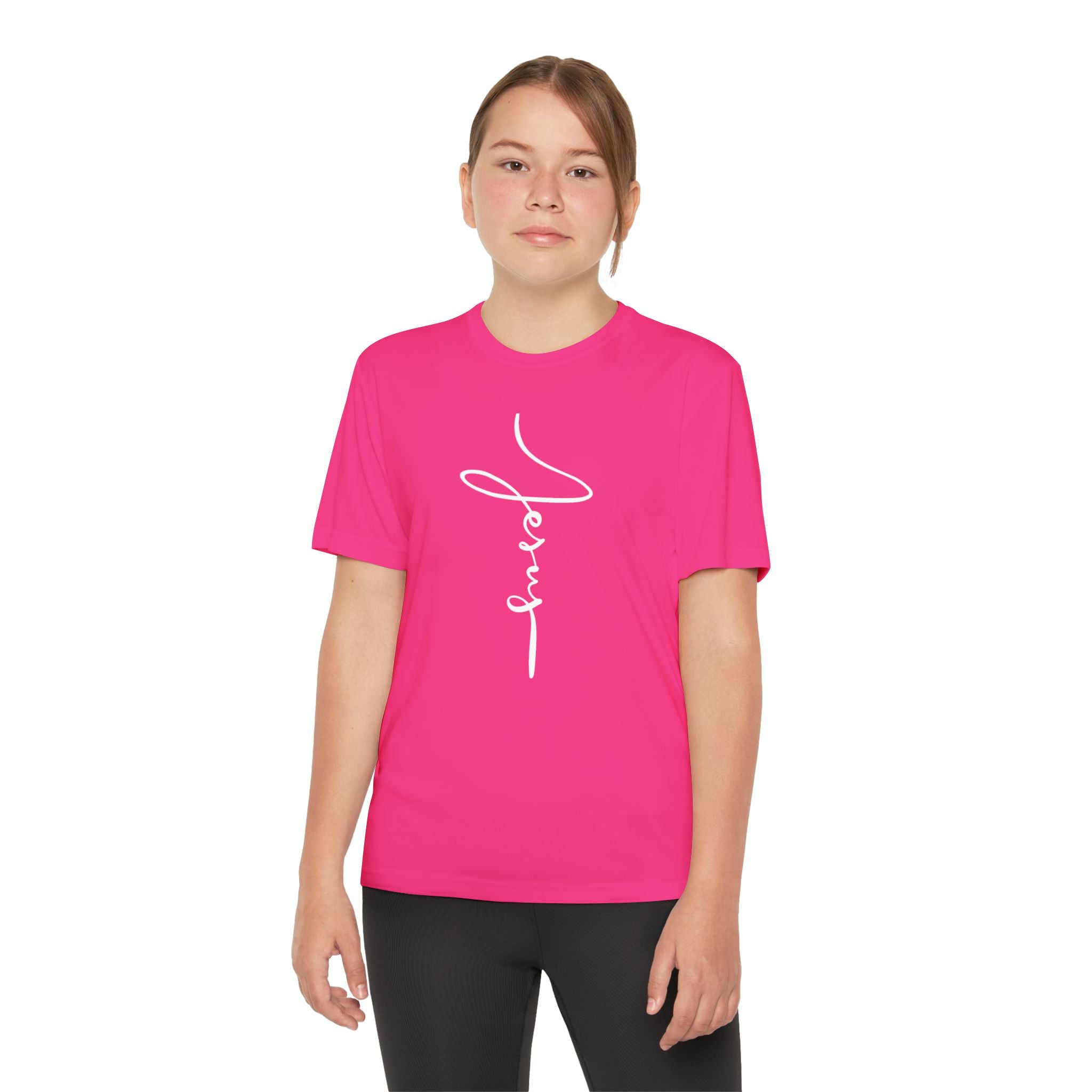 Jesus Youth Competitor Tee, Inspirational Youth Family T-Shirt, Motivational Sports Tee, Kids Athletic Shirt, Gift for Young Athletes, Encouragement Top