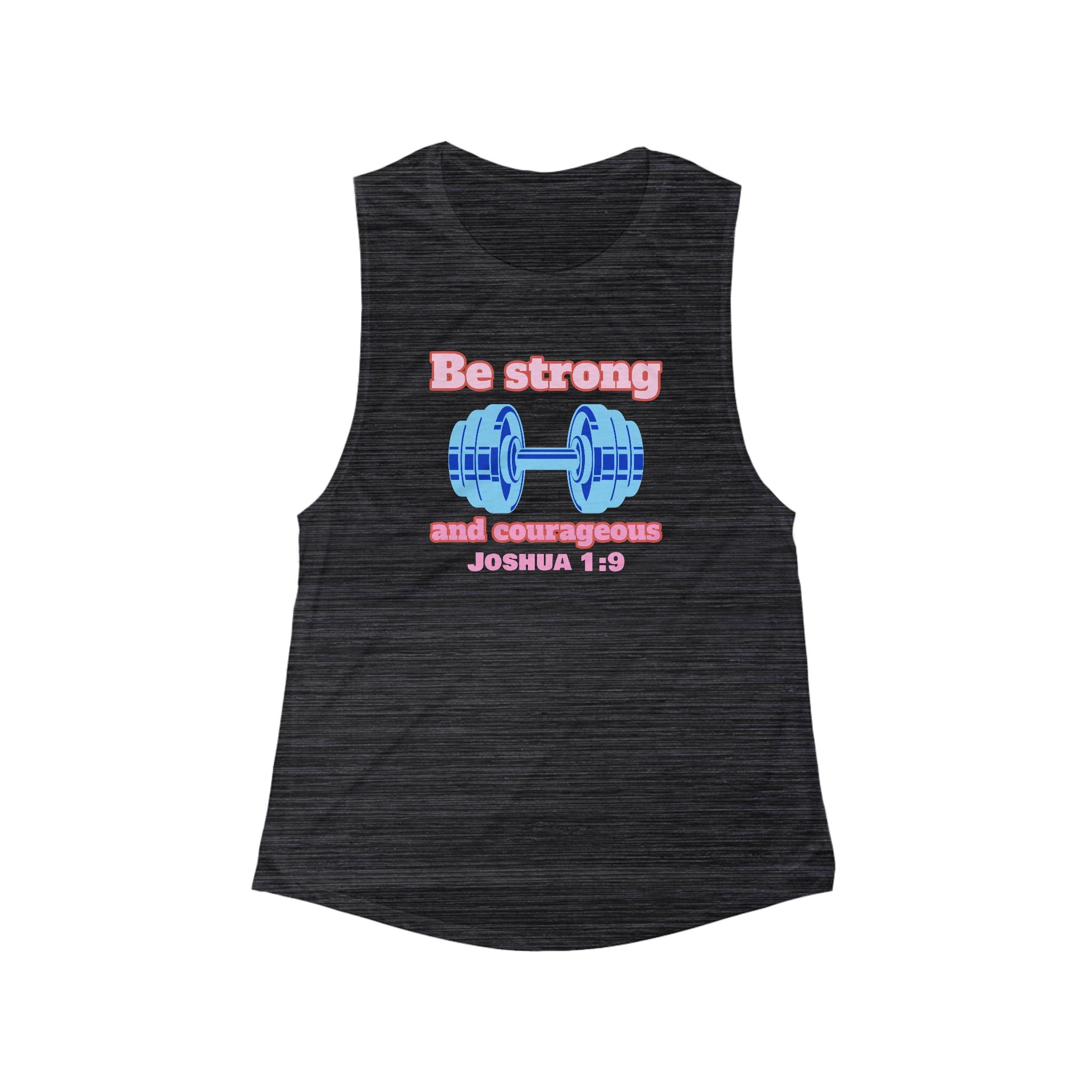 Empowering Women's Fitness Tank with Uplifting Bible Message | Gym Wear | Workout Top | Workout Muscle Tank | Fitness Gift