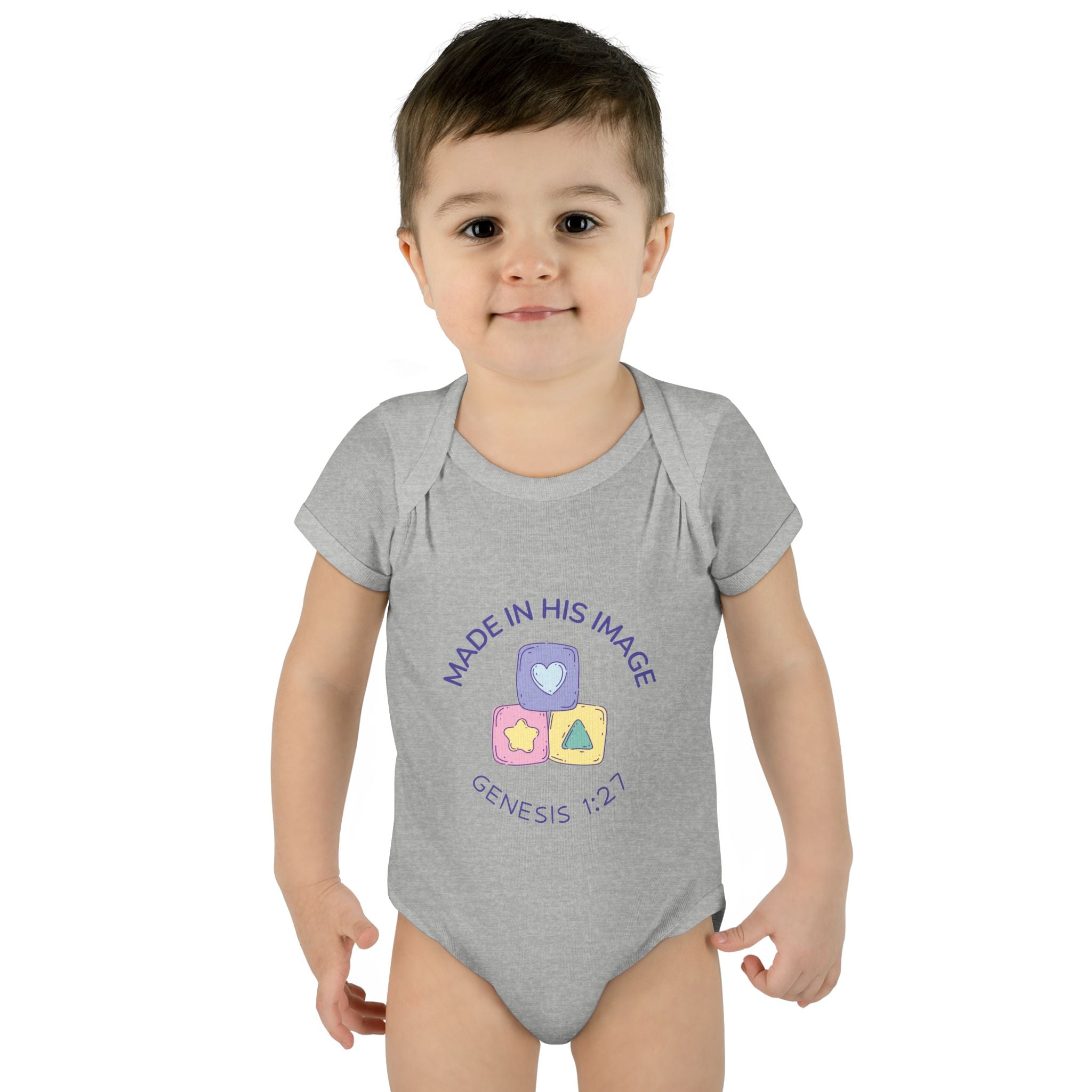 Made in God's Image Infant Bodysuit, Cute Baby Outfit, Baby Shower Gift, Newborn Clothes, Christian Baby Apparel