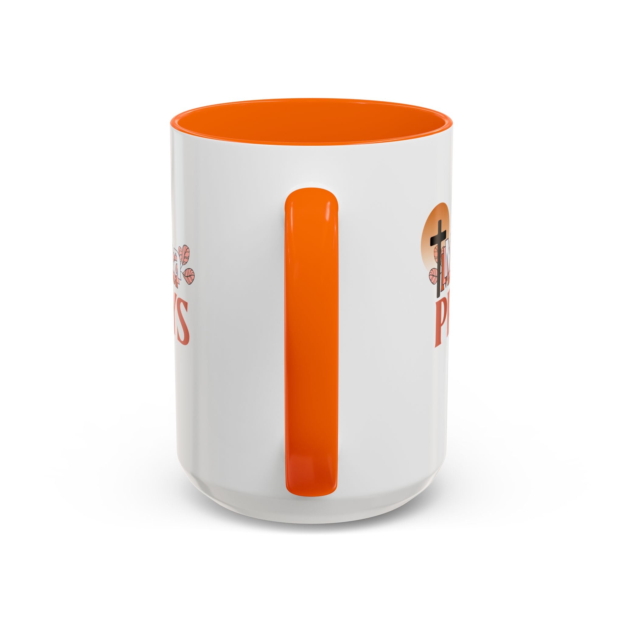 Faith-Inspired Accent Coffee Mug - Meaningful Gift for Moms, Christian Decor, Daily Inspiration, Family Gatherings, Religious Occasions