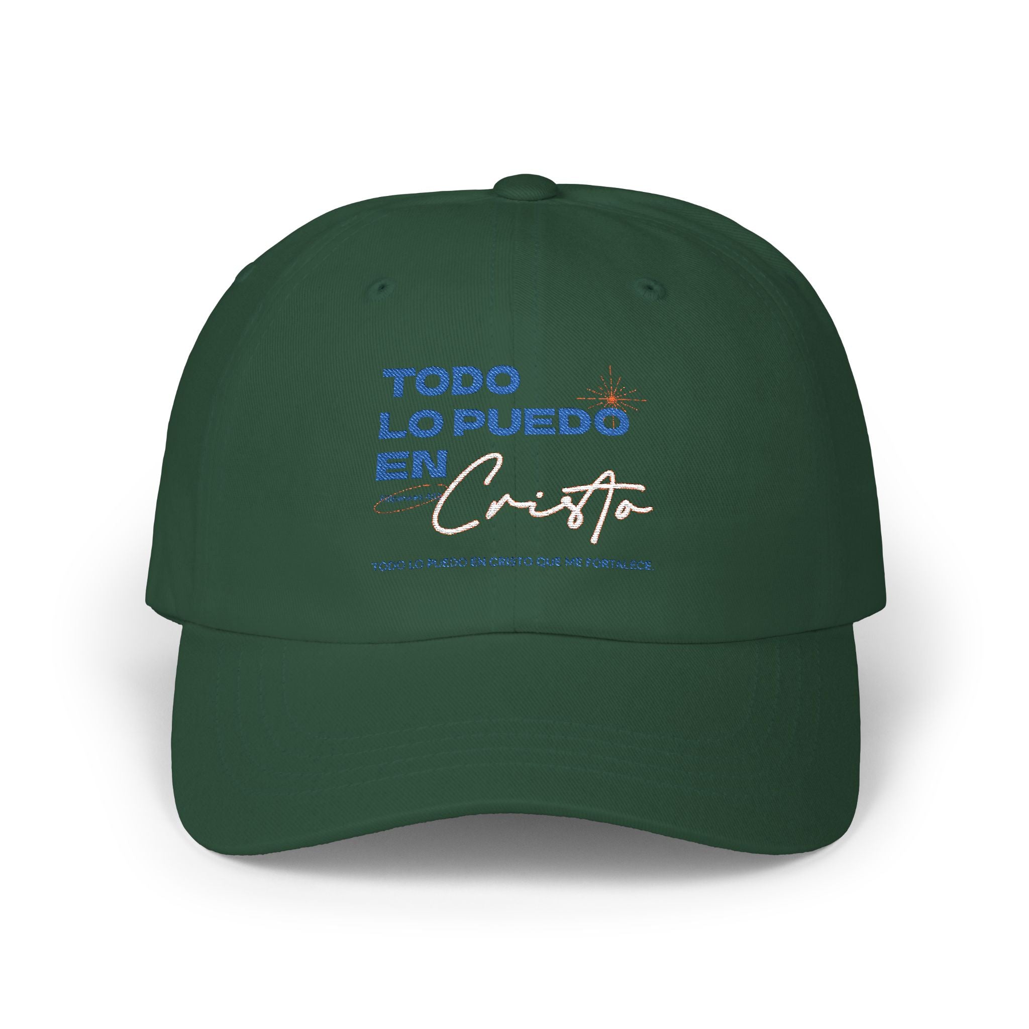 Dad Cap - Todo lo Puedo en Cristo | Cap - Hat in Spanish | Gift for Dads, brothers, friends | Vintage Style Hat | Birthday Gift